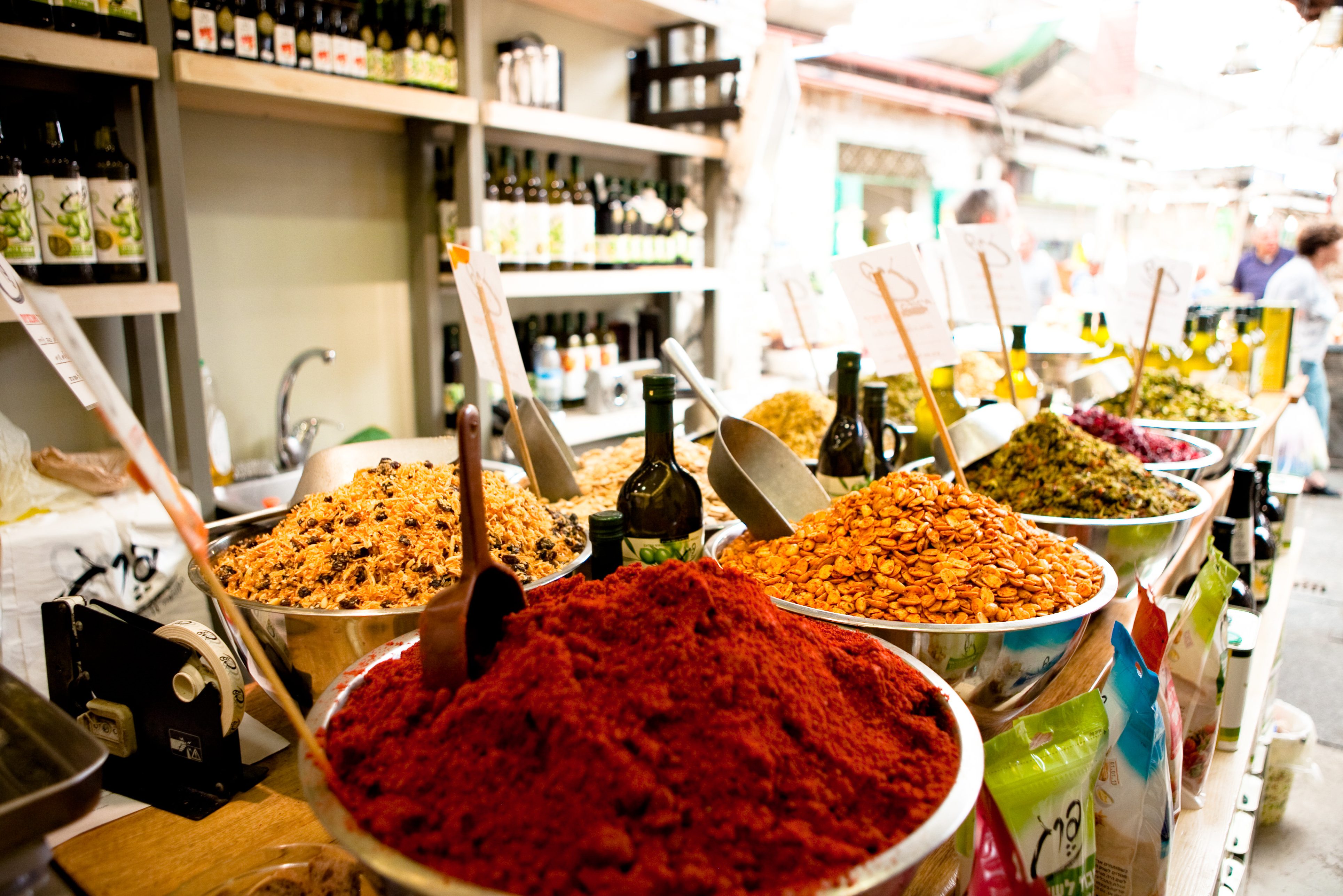 De markt in Jeruzalem in Israël