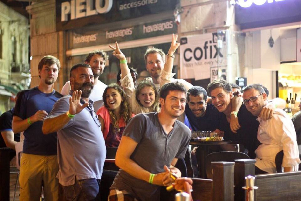 Nachtleven in Tel Aviv in Israël