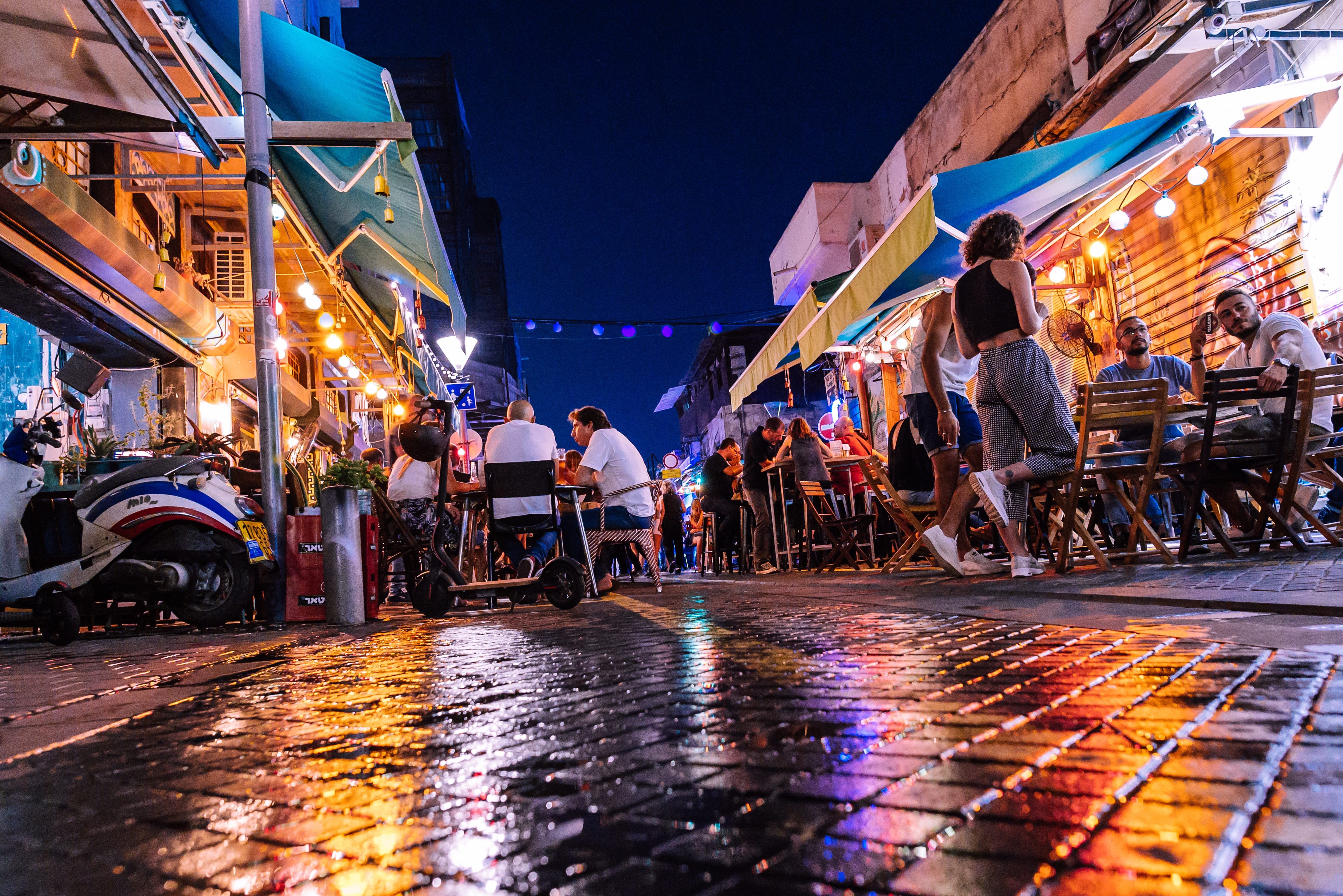 Nachtleven in Tel Aviv in Israël