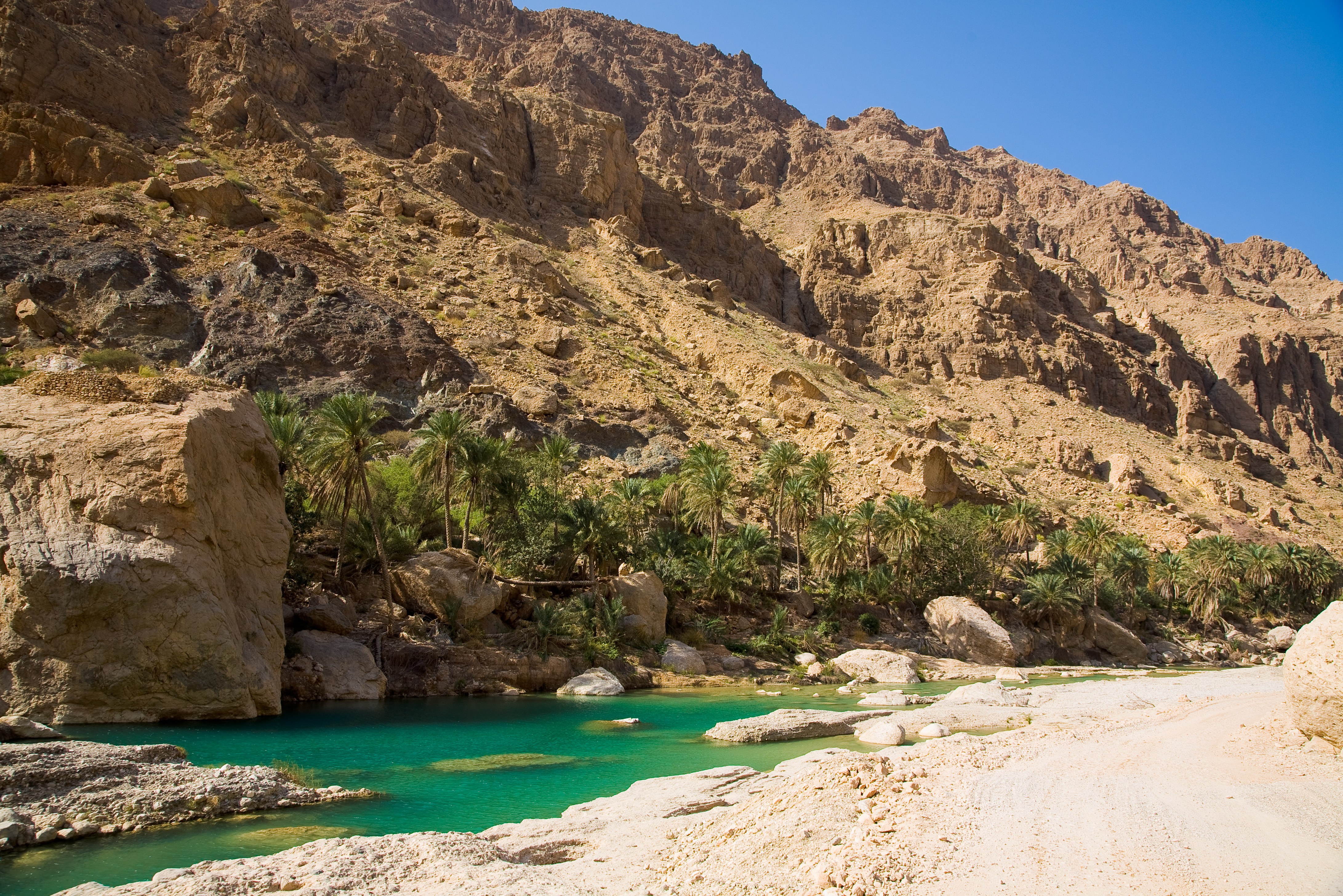 Wadi Tiwi groene oase in Oman