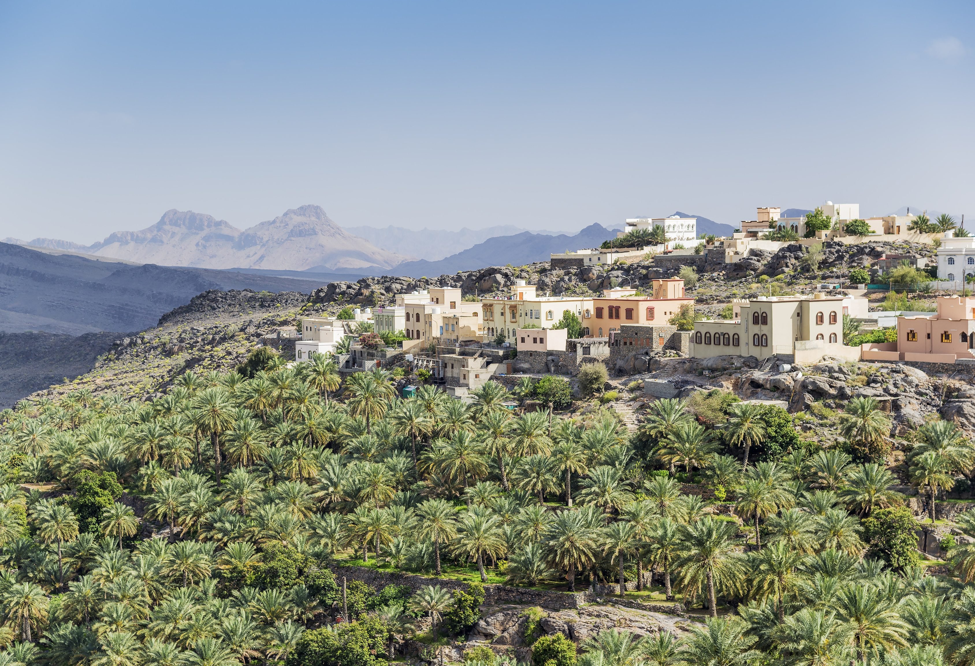 Oman Misfah al Abreyeen bergdorp