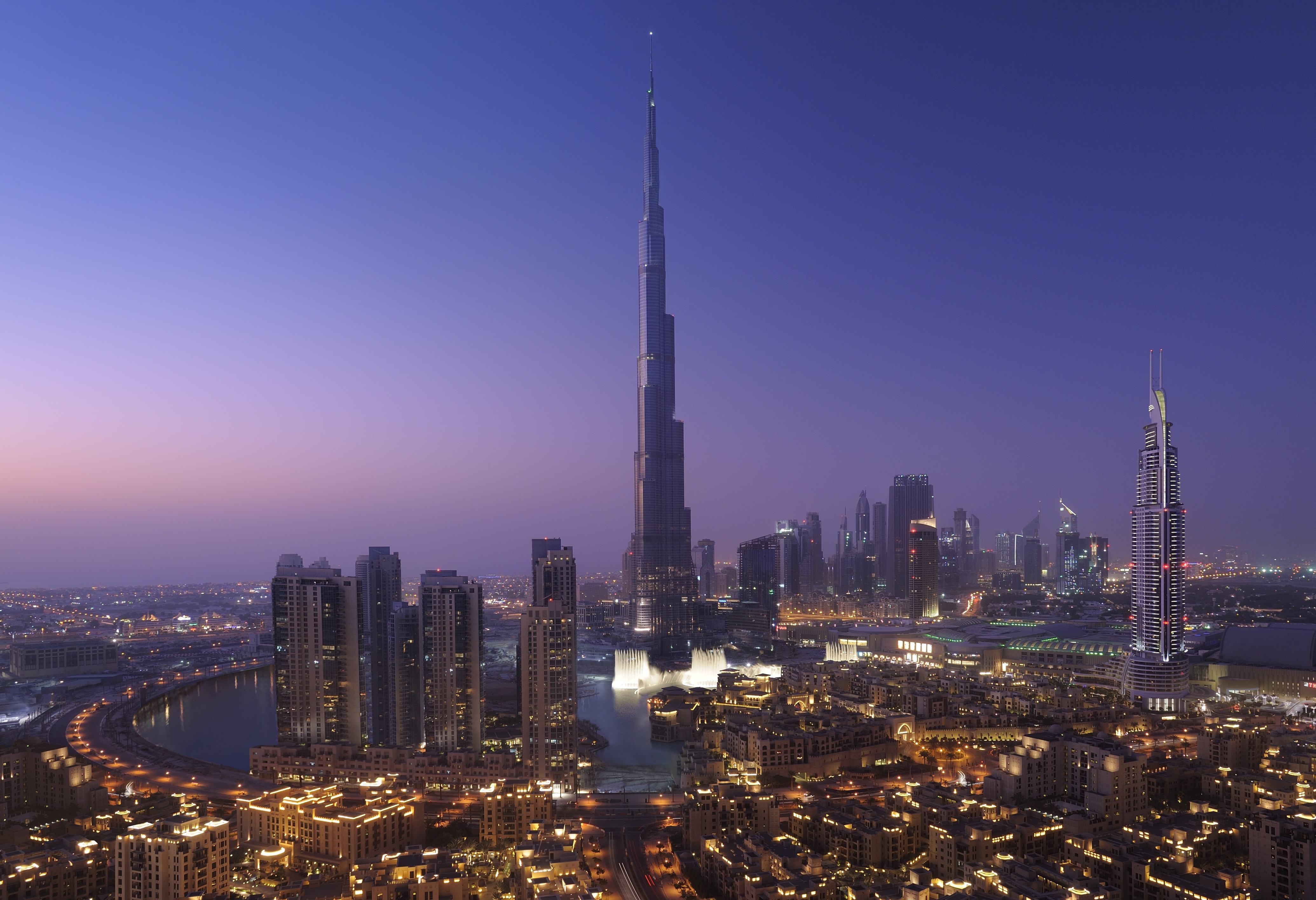 Burj Khalifa hoogste gebouw ter wereld Dubai Verenigde Arabische Emiraten