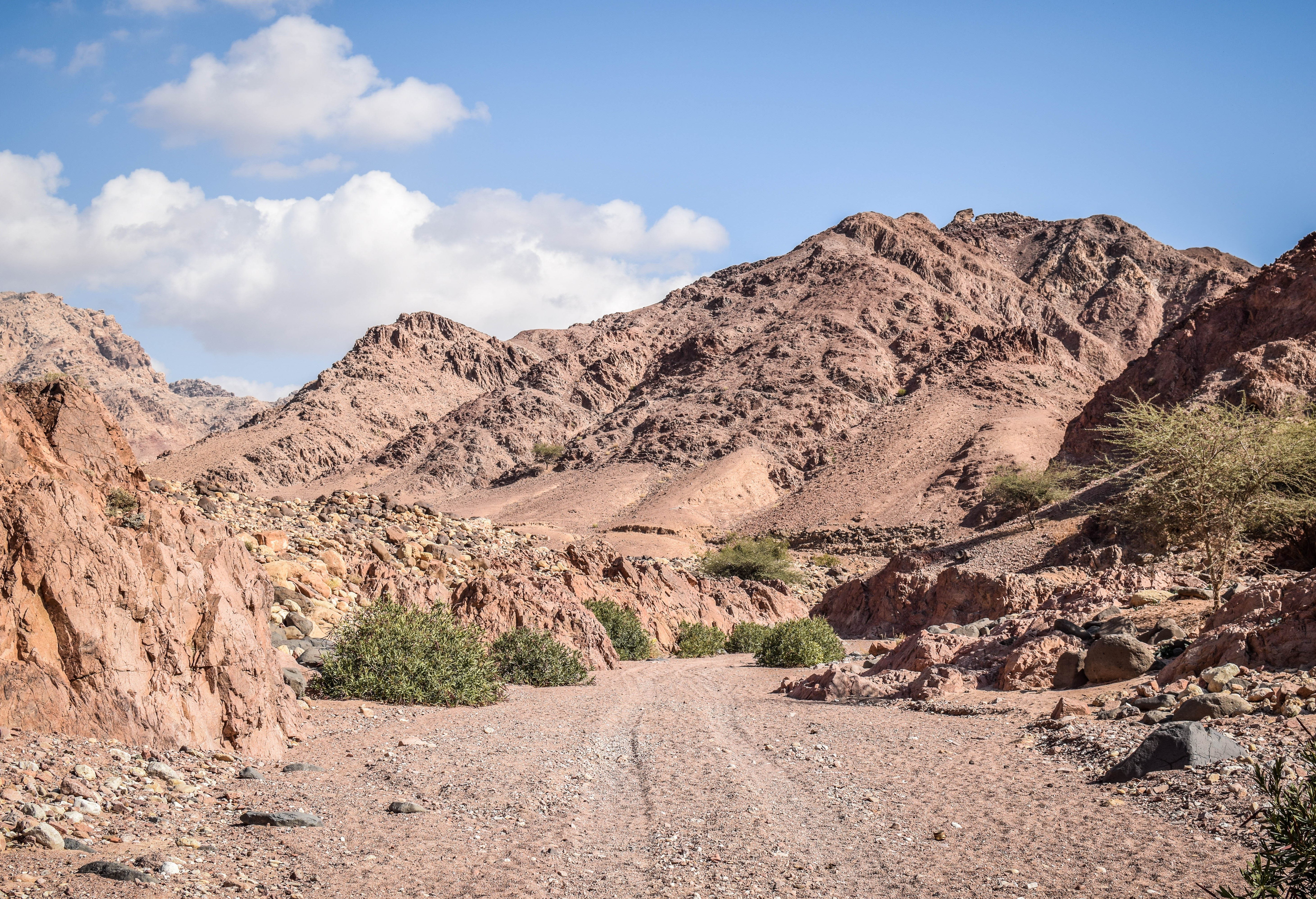 Wandelen in het Dana Biosphere Reserve in Jordanië