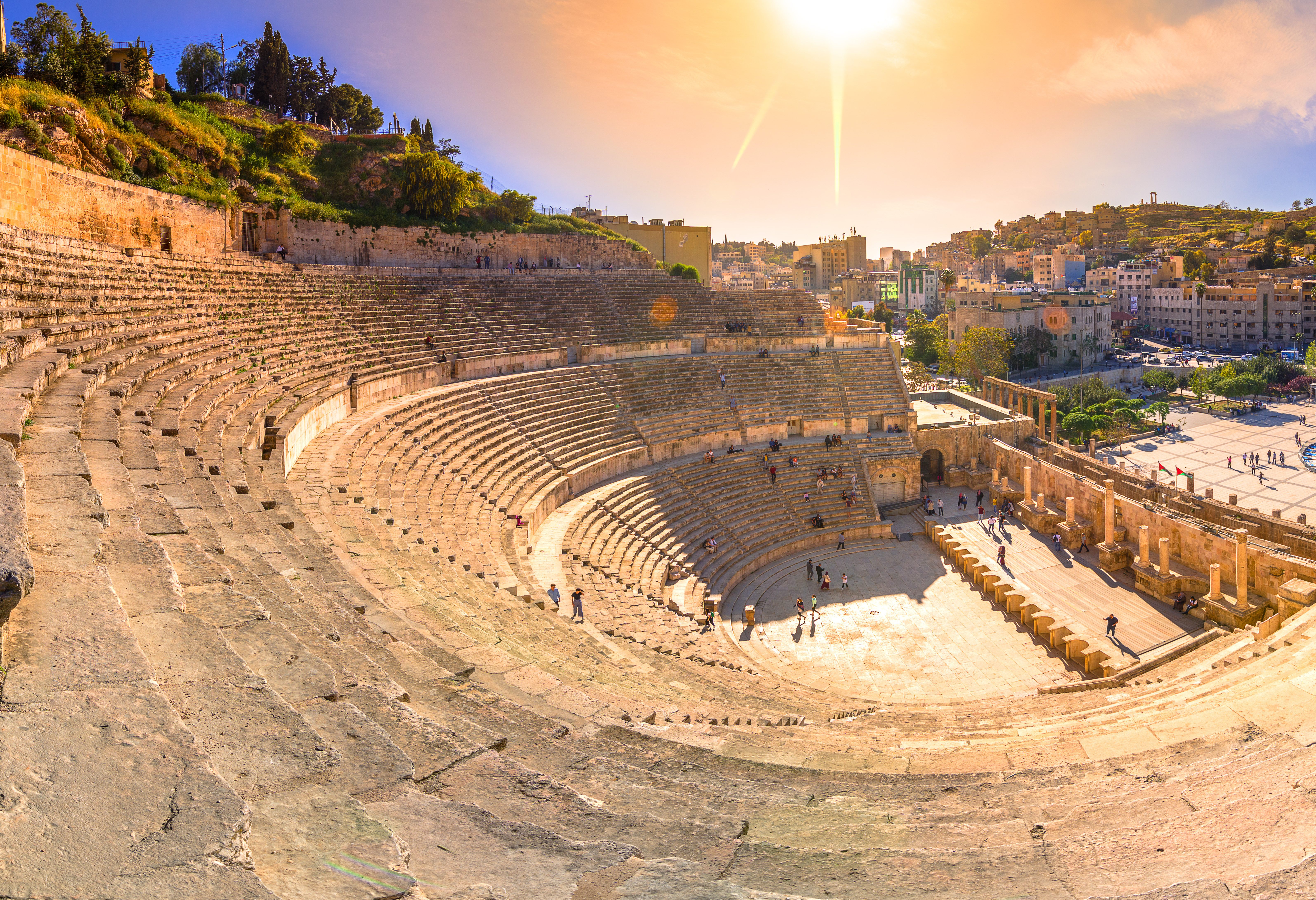 Romeins amfitheater in Amman in Jordanië