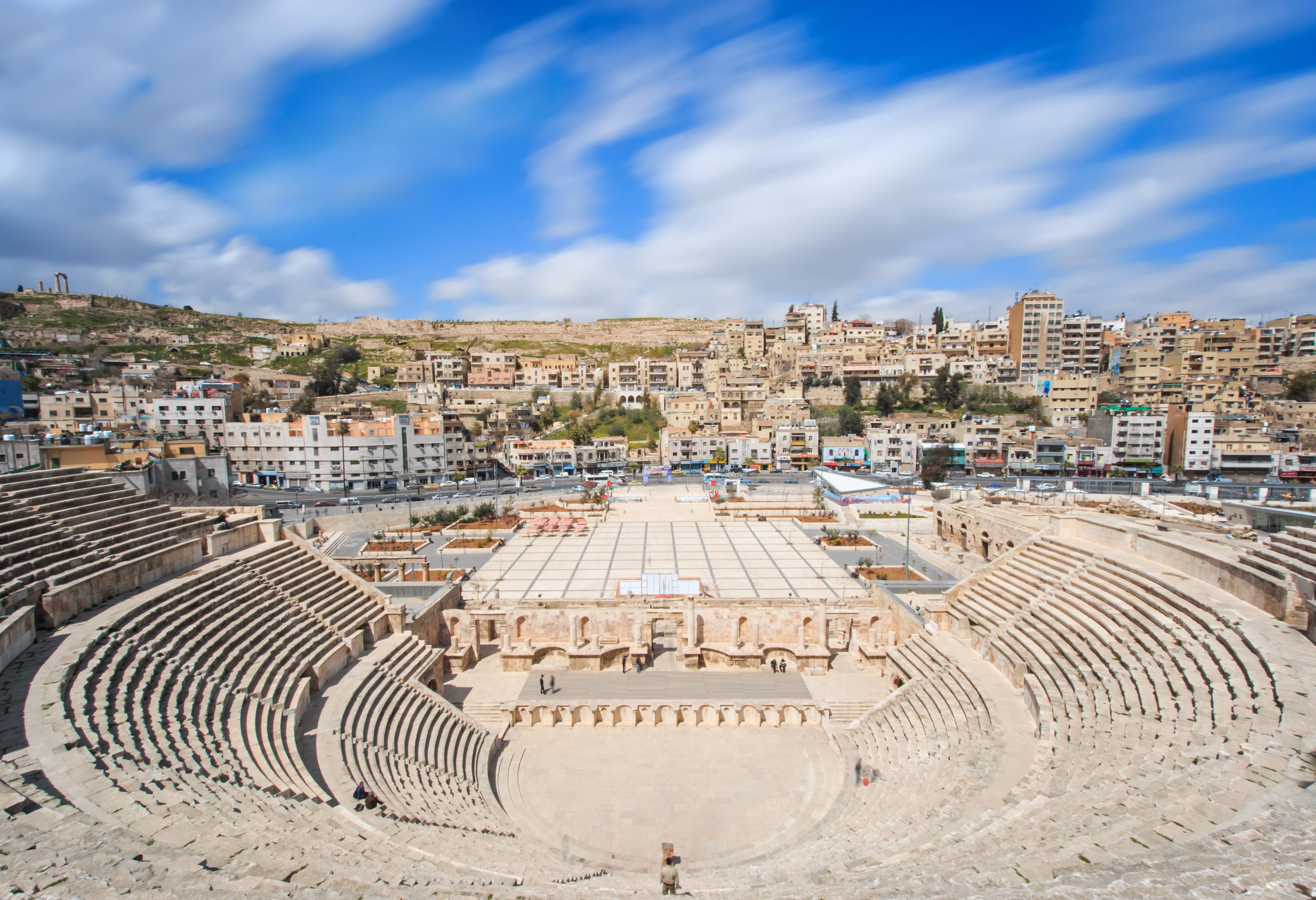Romeins amfitheater in Amman in Jordanië