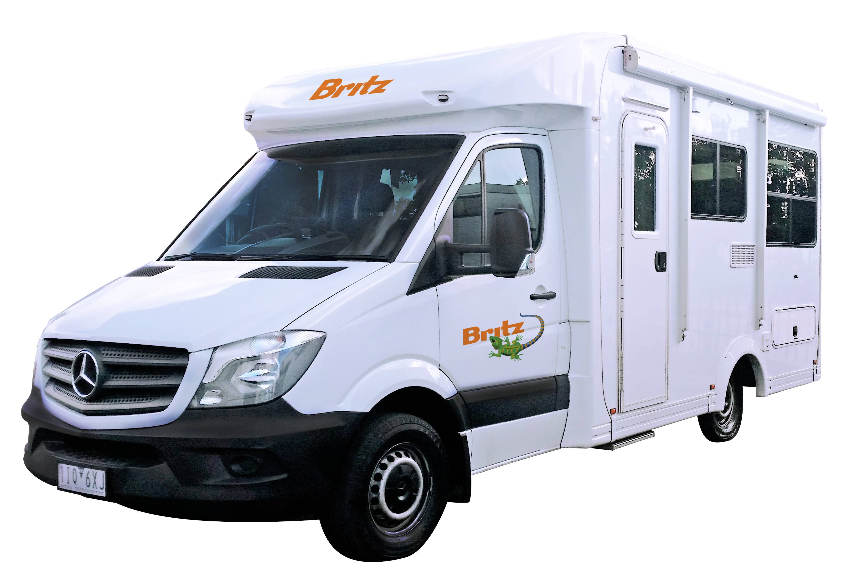 Discovery camper van Britz in Nieuw-Zeeland