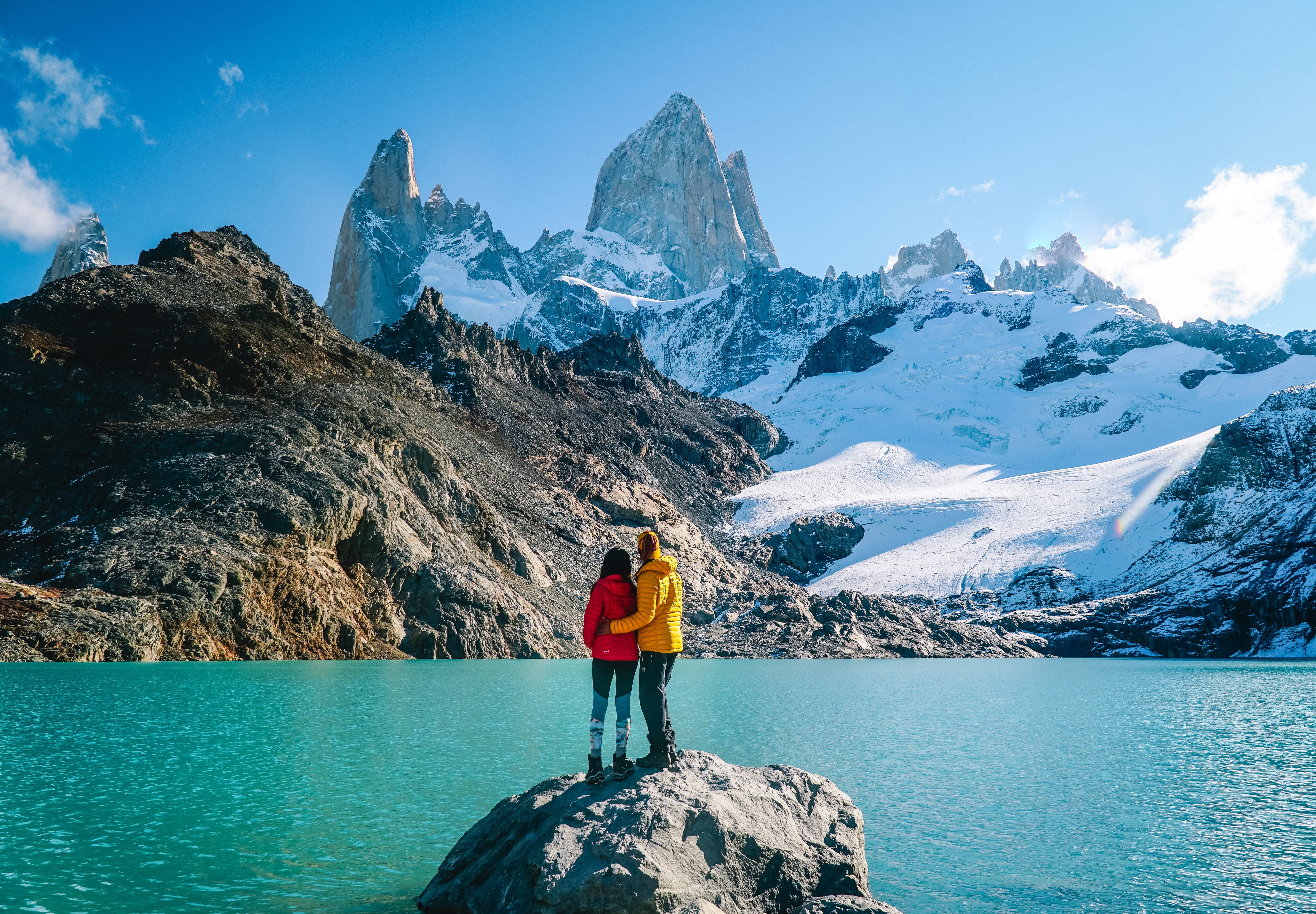 Los Glacieres National Park uitzicht op Mt Fitzroy in Patagonië