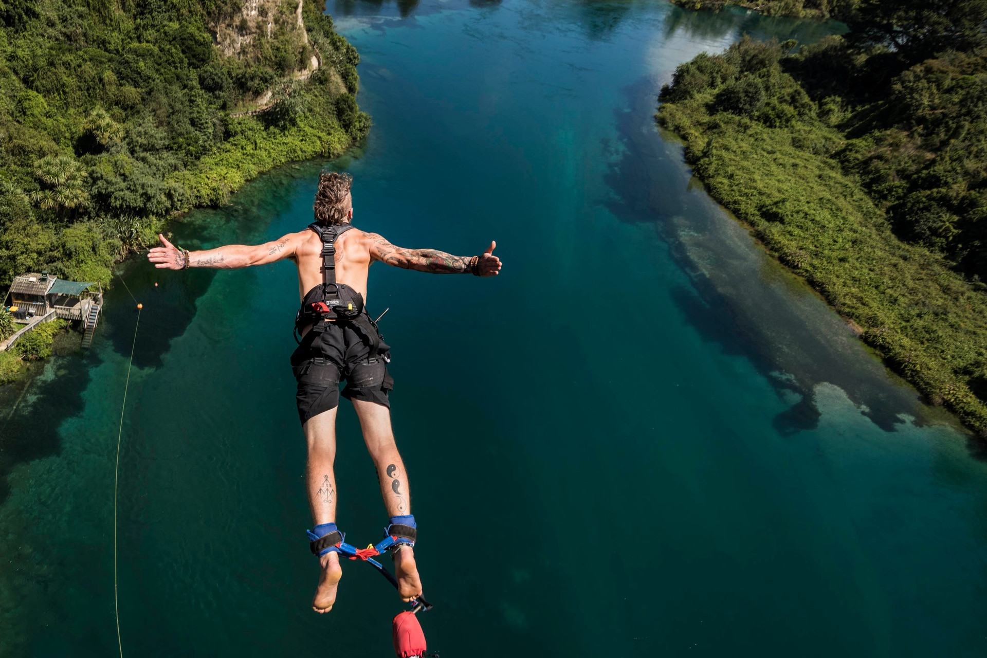 Bungeejumpen in de omgeving van Taupo