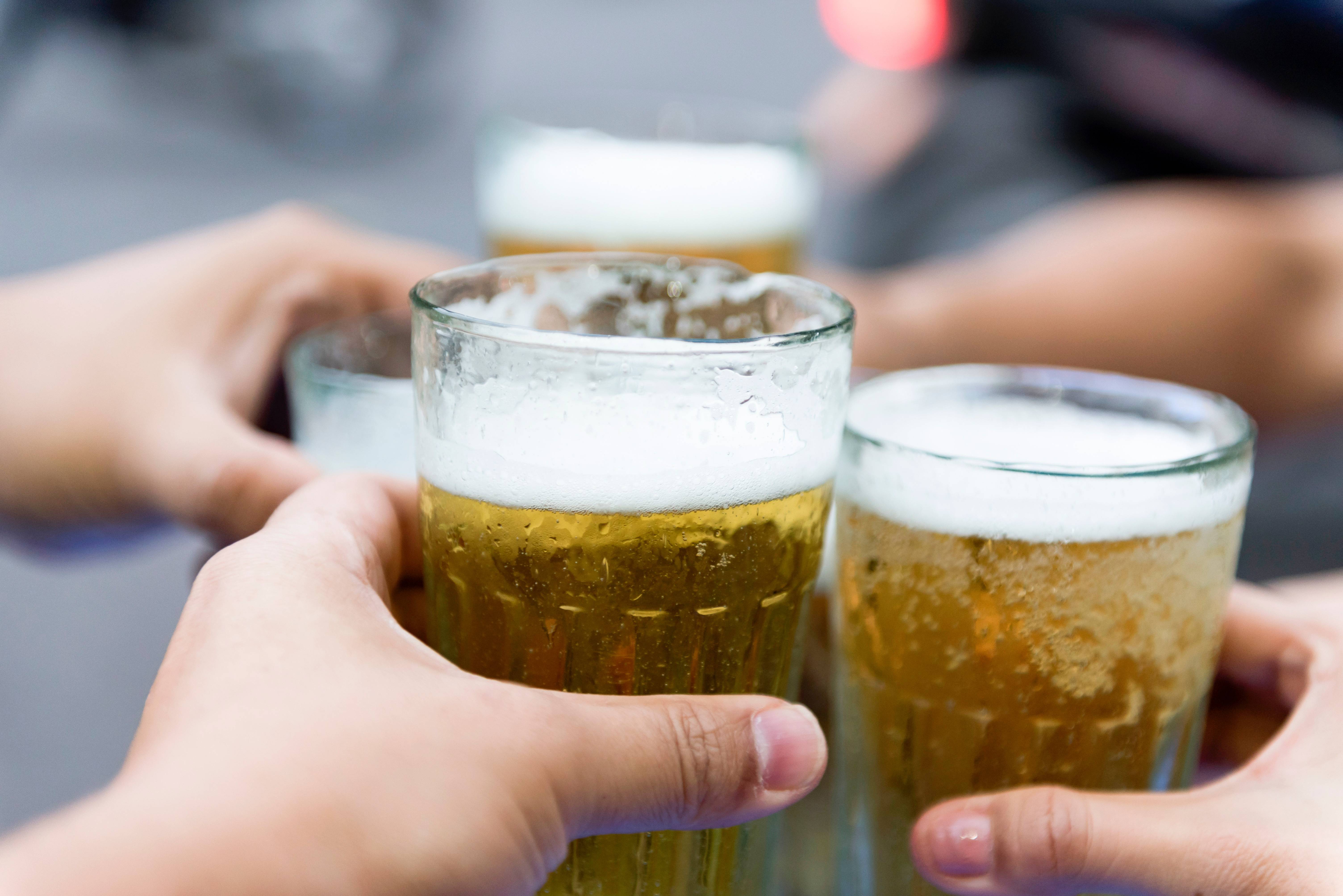 Bia hoi in Hanoi in Vietnam