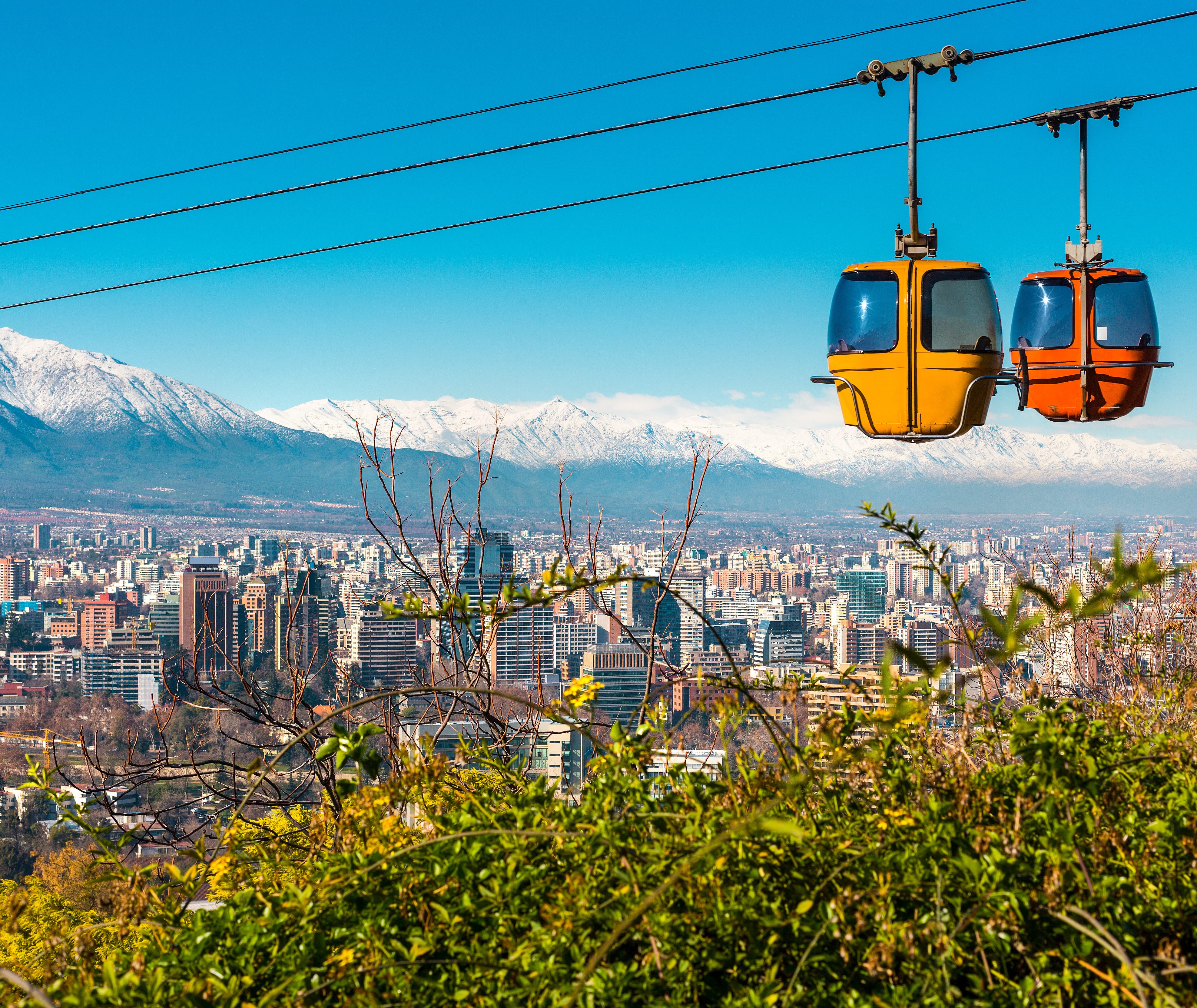 De cultuurstad Santiago de Chile in Chili