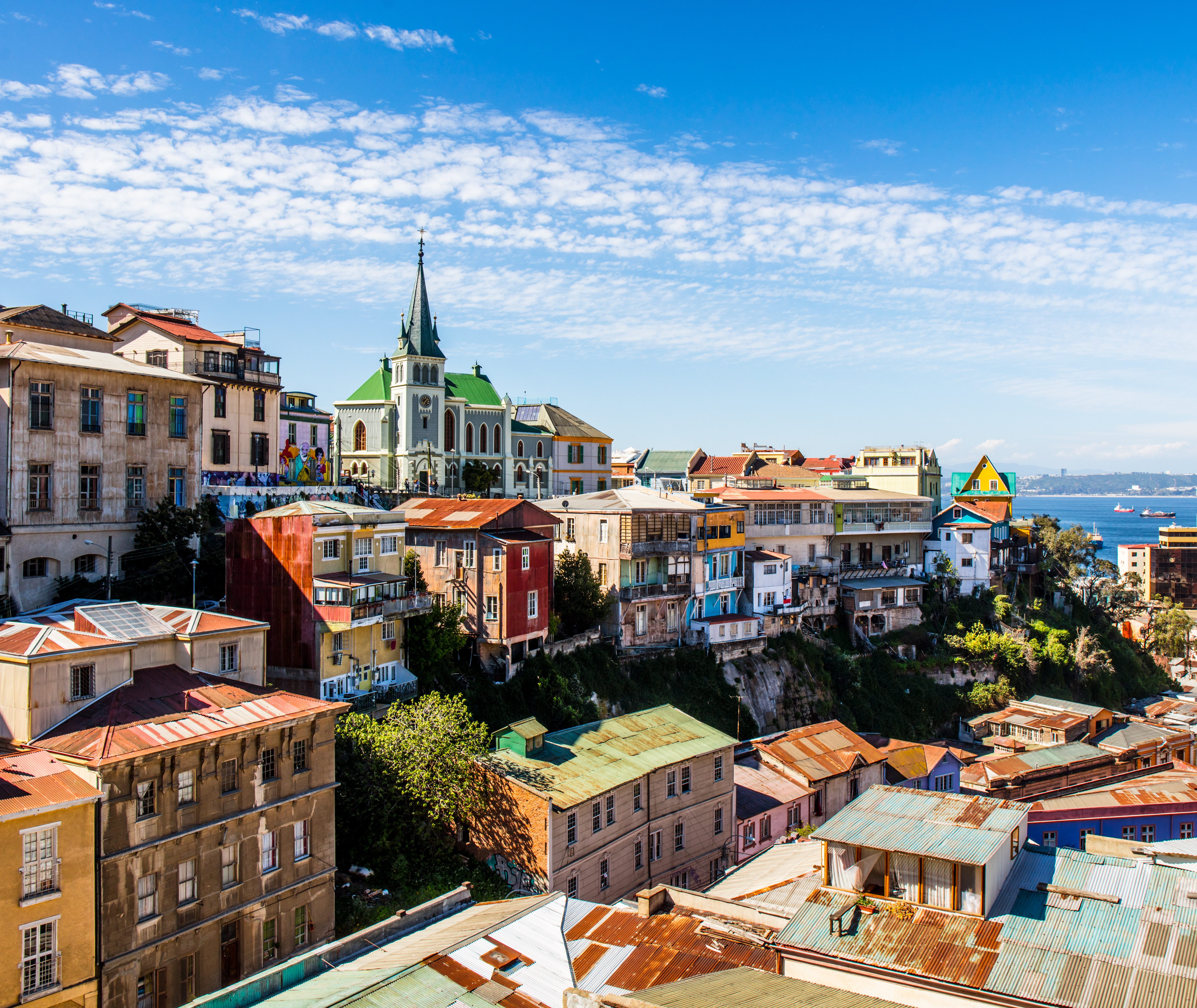De graffitihoofdstad van Chili, Valparaiso