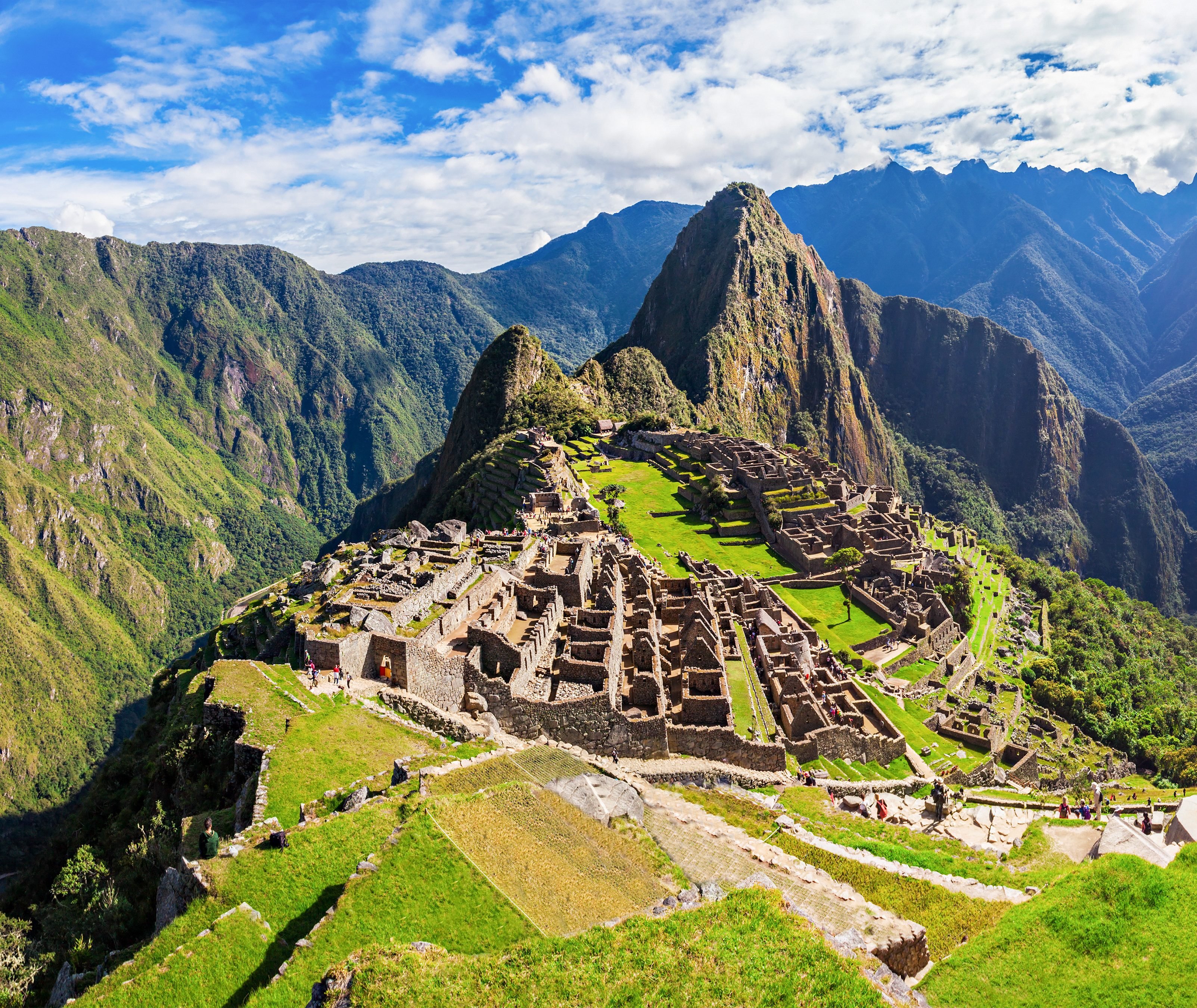 Het wereldwonder Machu Picchu in Peru