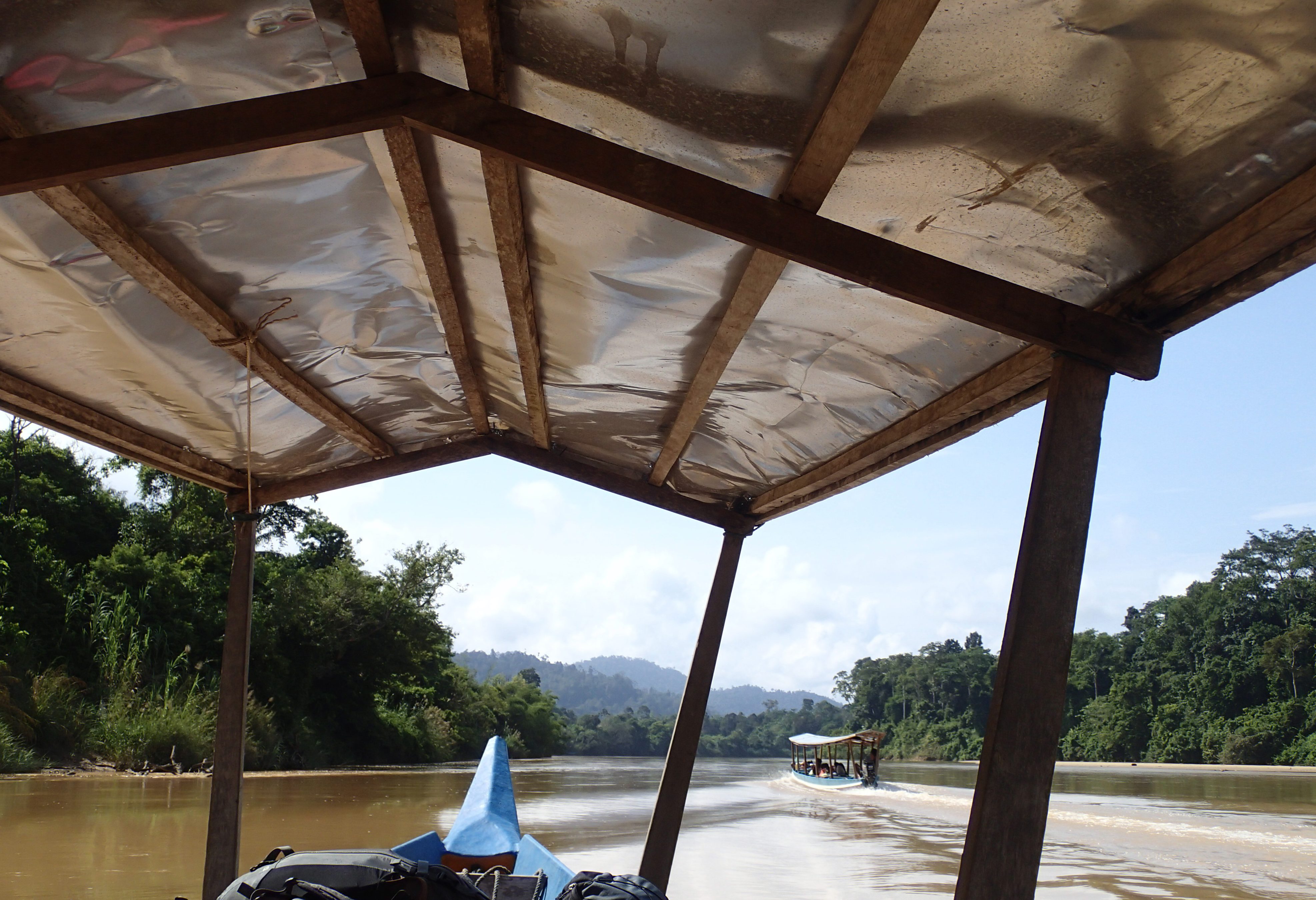 Transfer per longtailboot naar Taman Negara in West-Maleisië