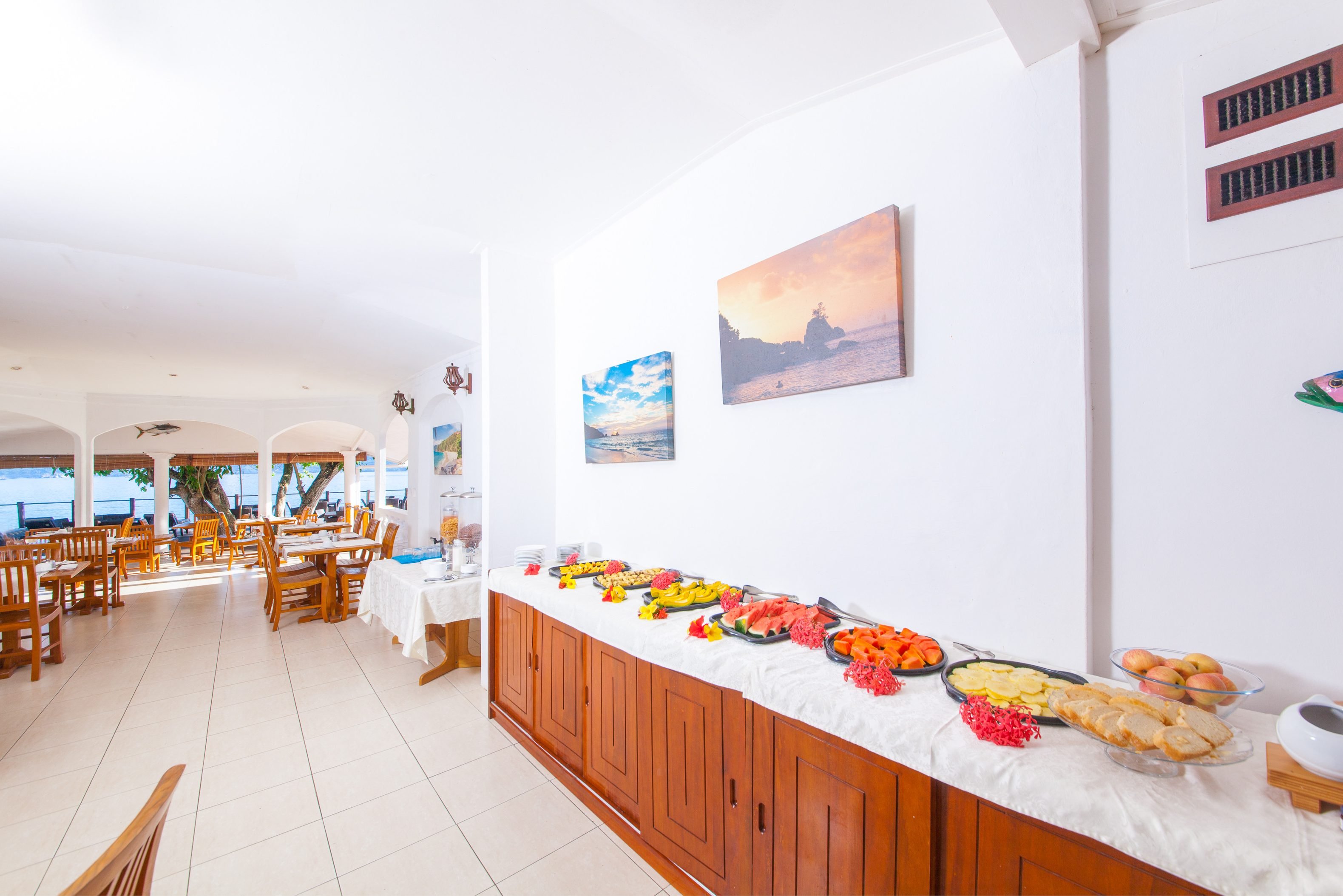 Restaurant van het Anse Soleil Beachcomber op Mahé in de Seychellen