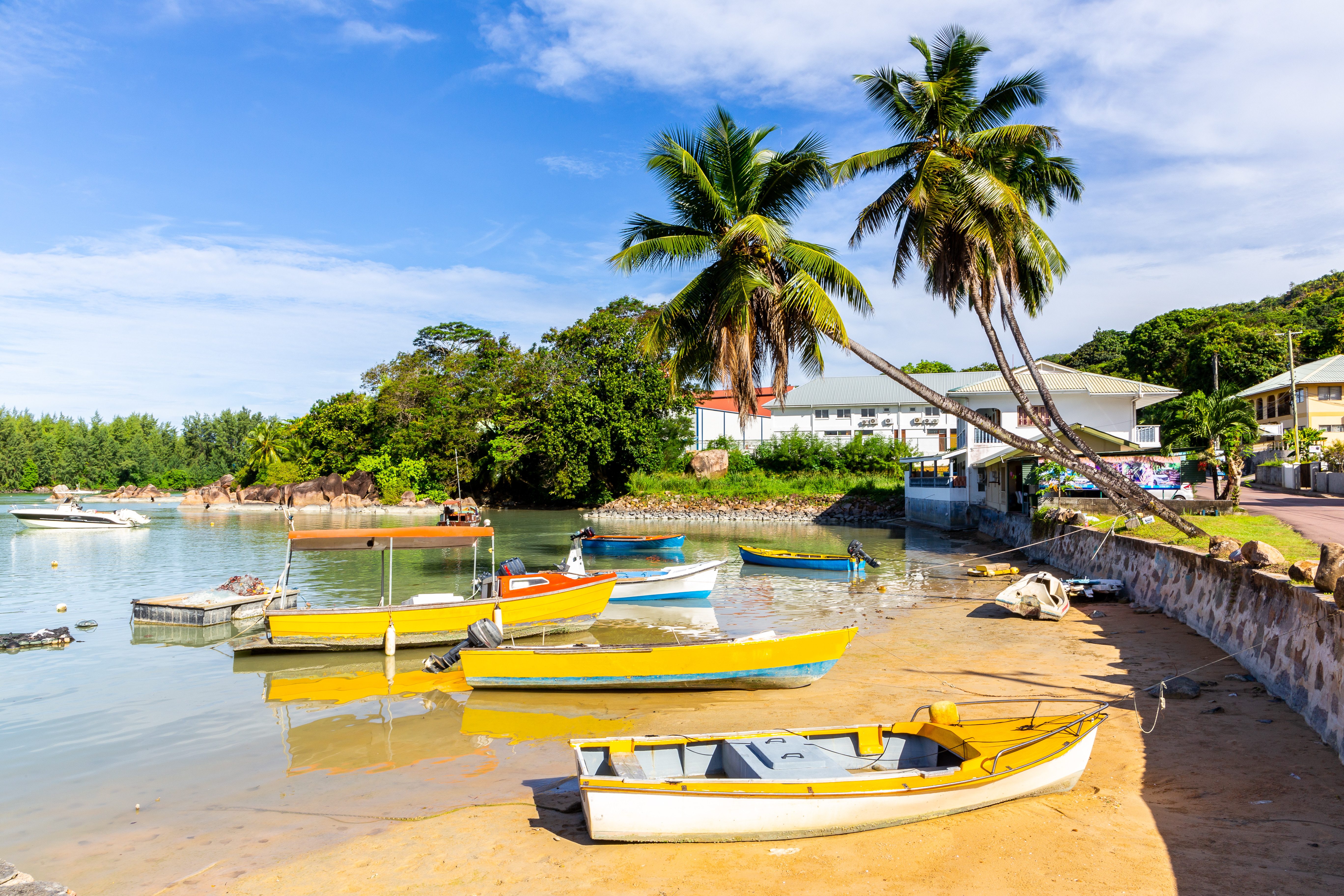 Baie Sainte Anne op Praslin Seychellen