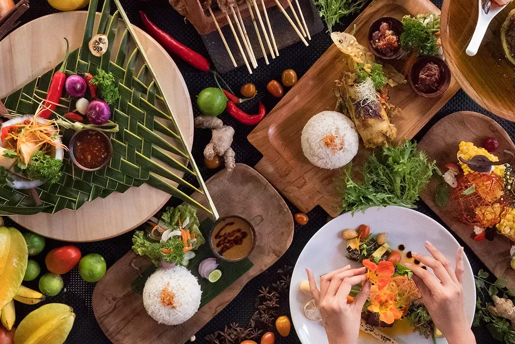 Heerlijk eten in het Swarga Suites Bali Berawa nabij Canggu op Bali