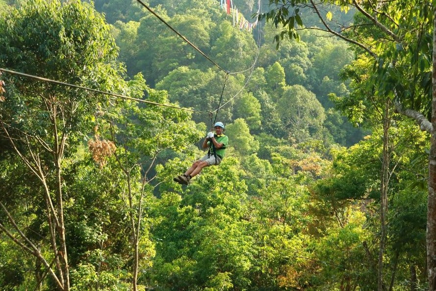 Thailand Chiang Mai Zipline avontuur excursie