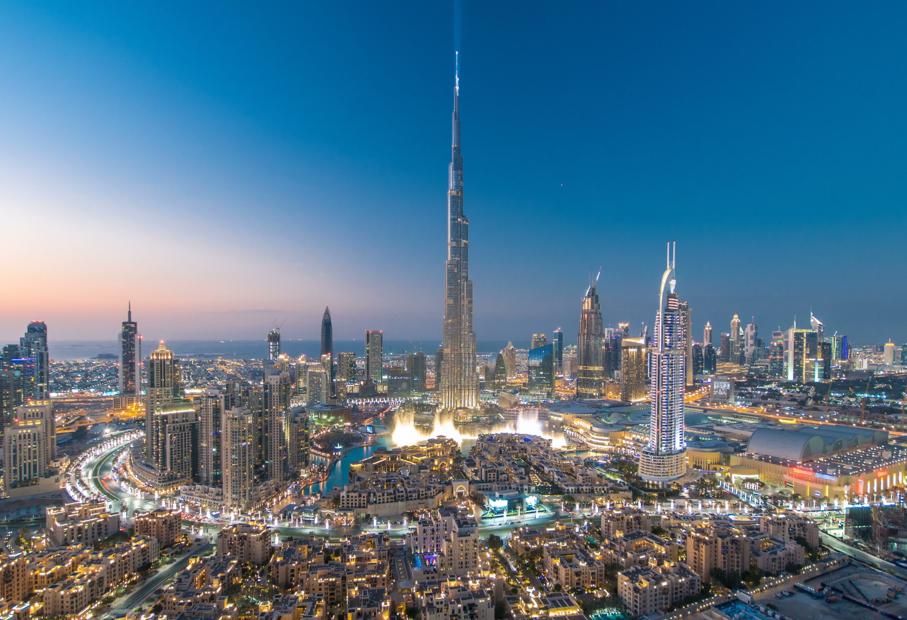 Dubai Downtown met spectaculaire skyline