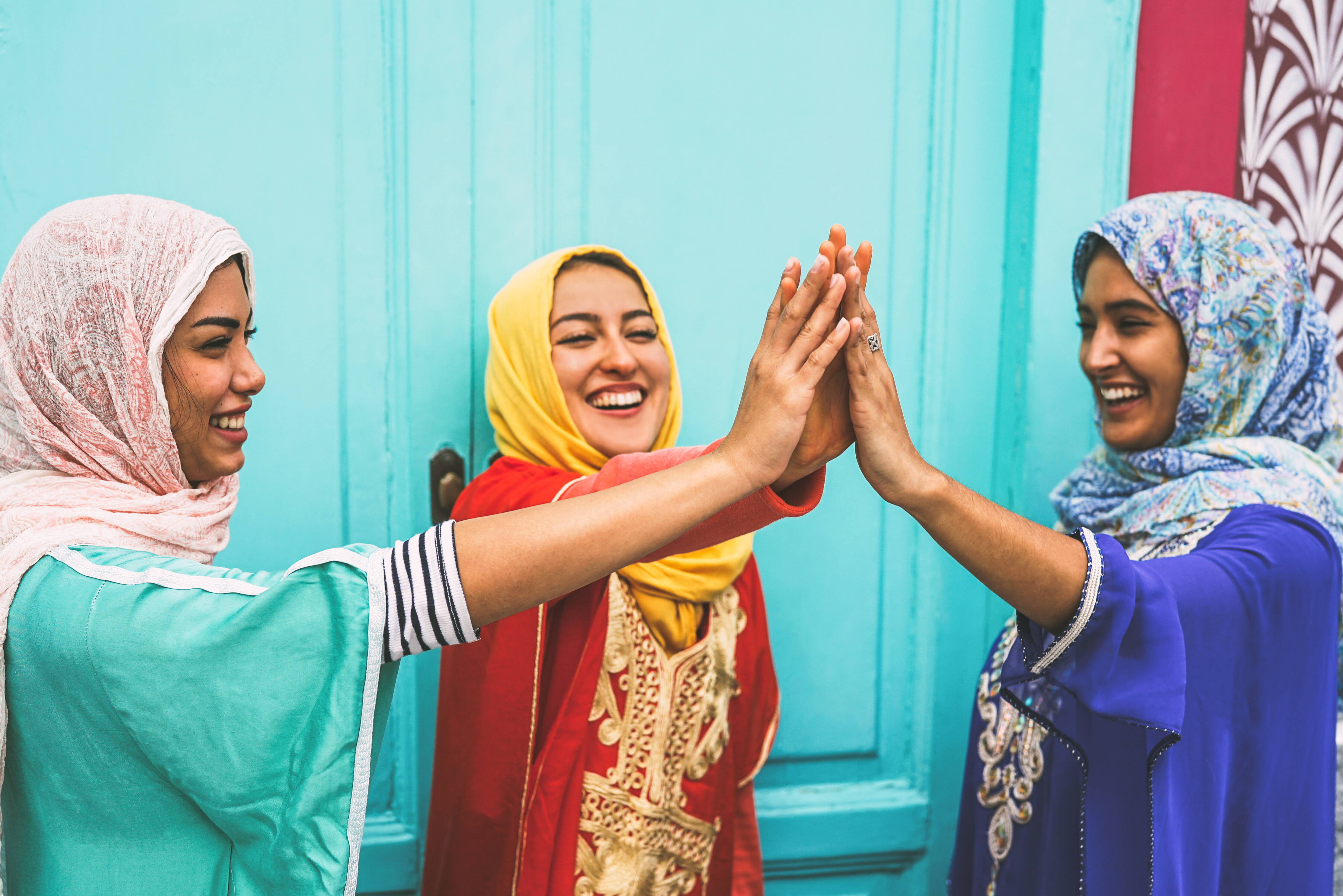 Vrouwen in Marrakesh in Marokko