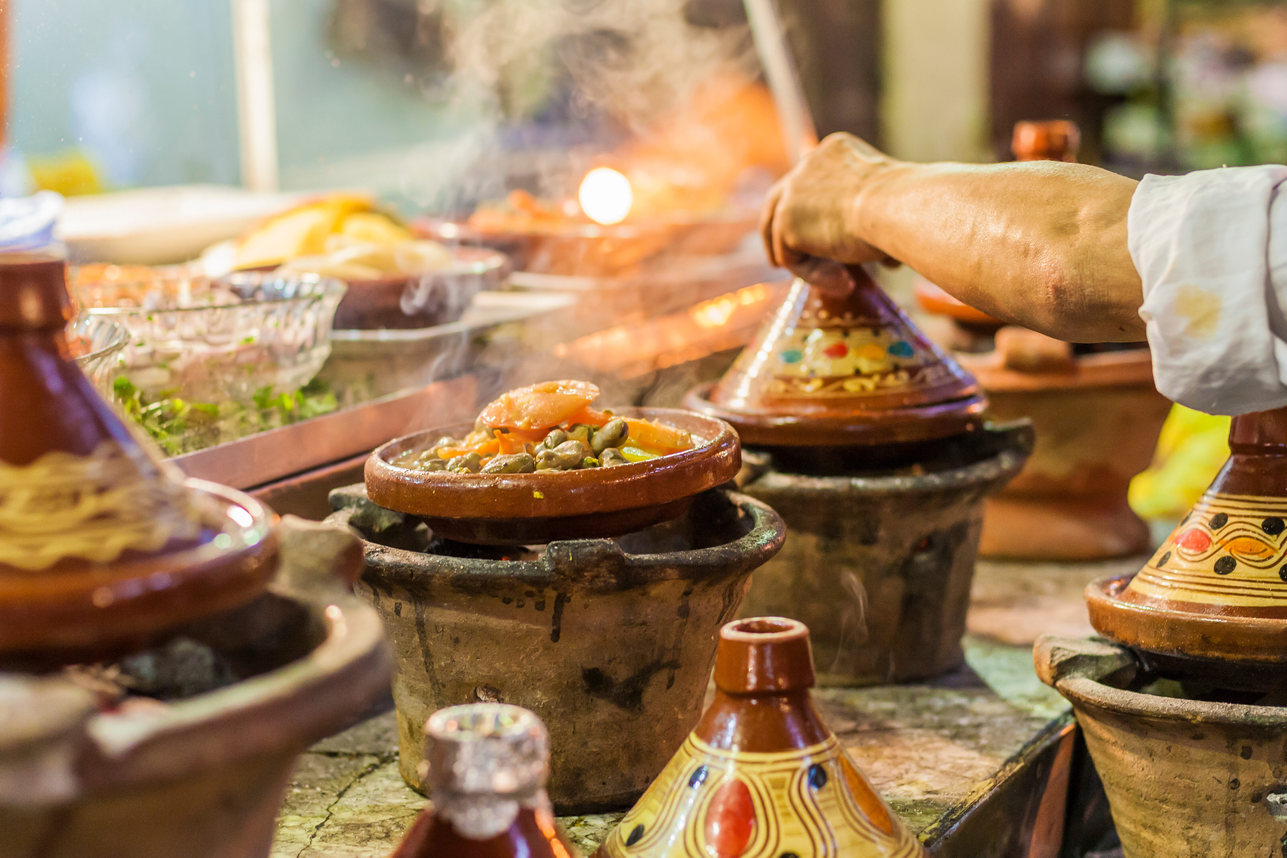 Tajine gerecht in Marokko