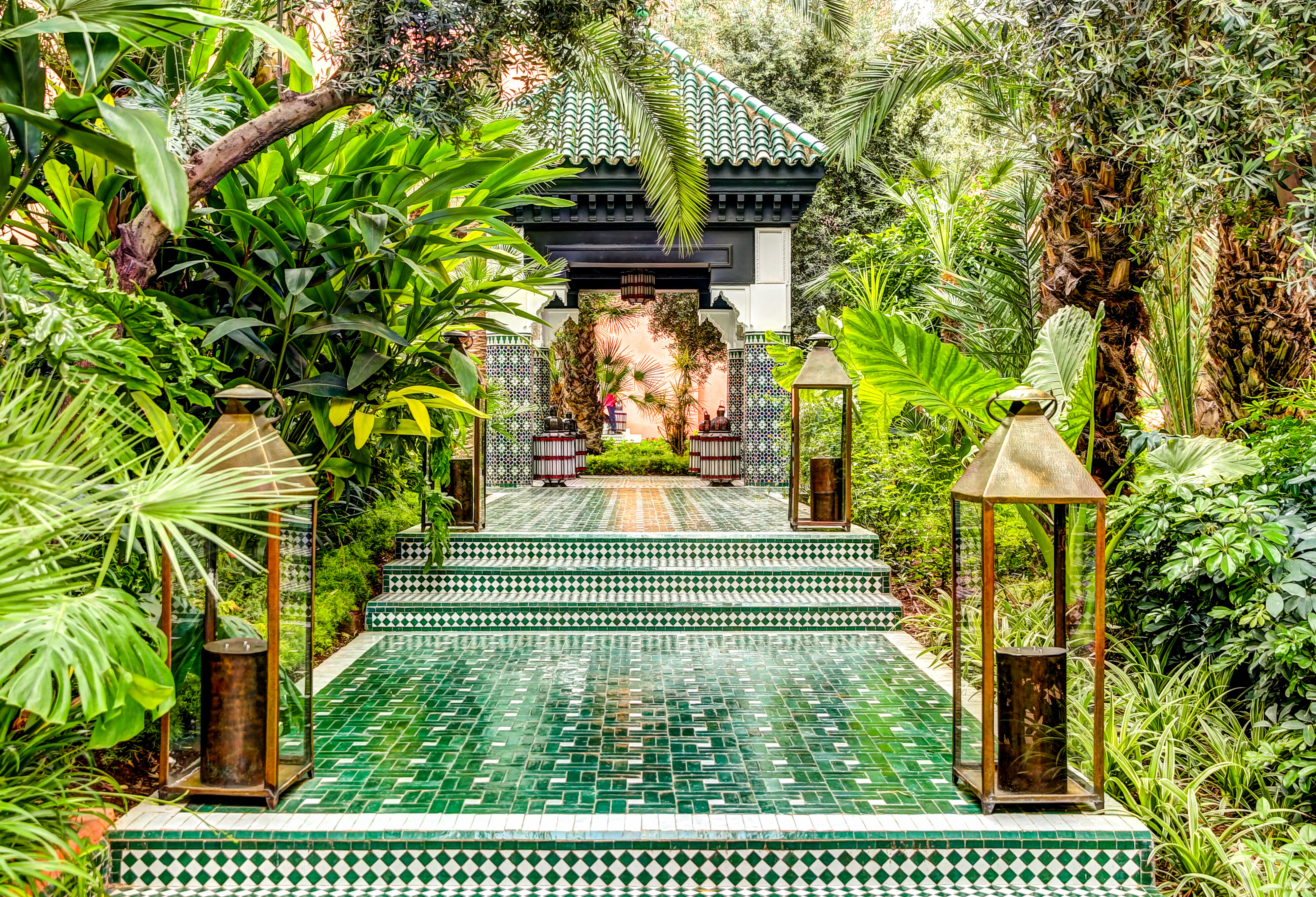 Tuin in Marrakesh in Marokko