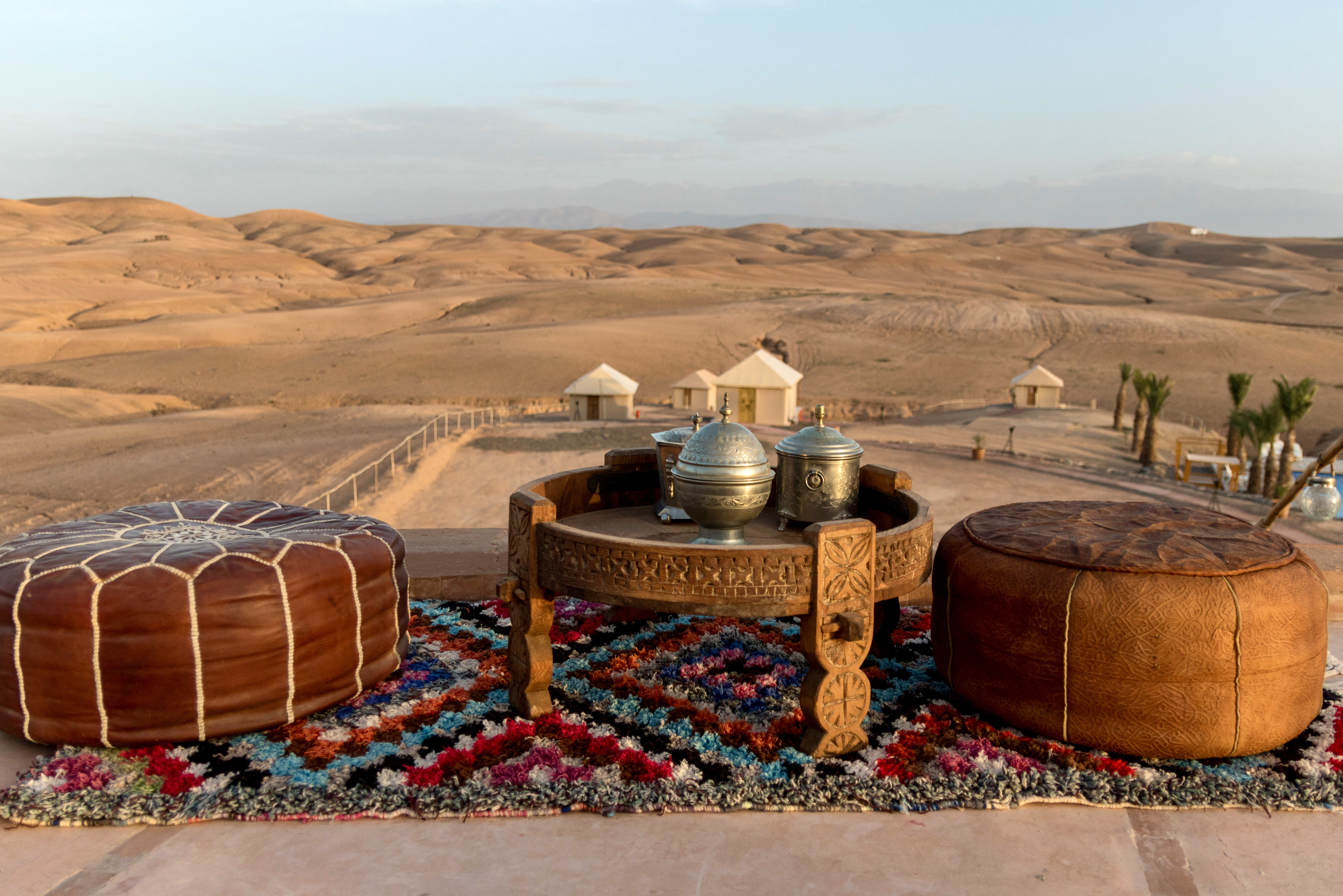 Woestijn kamp in Marokko