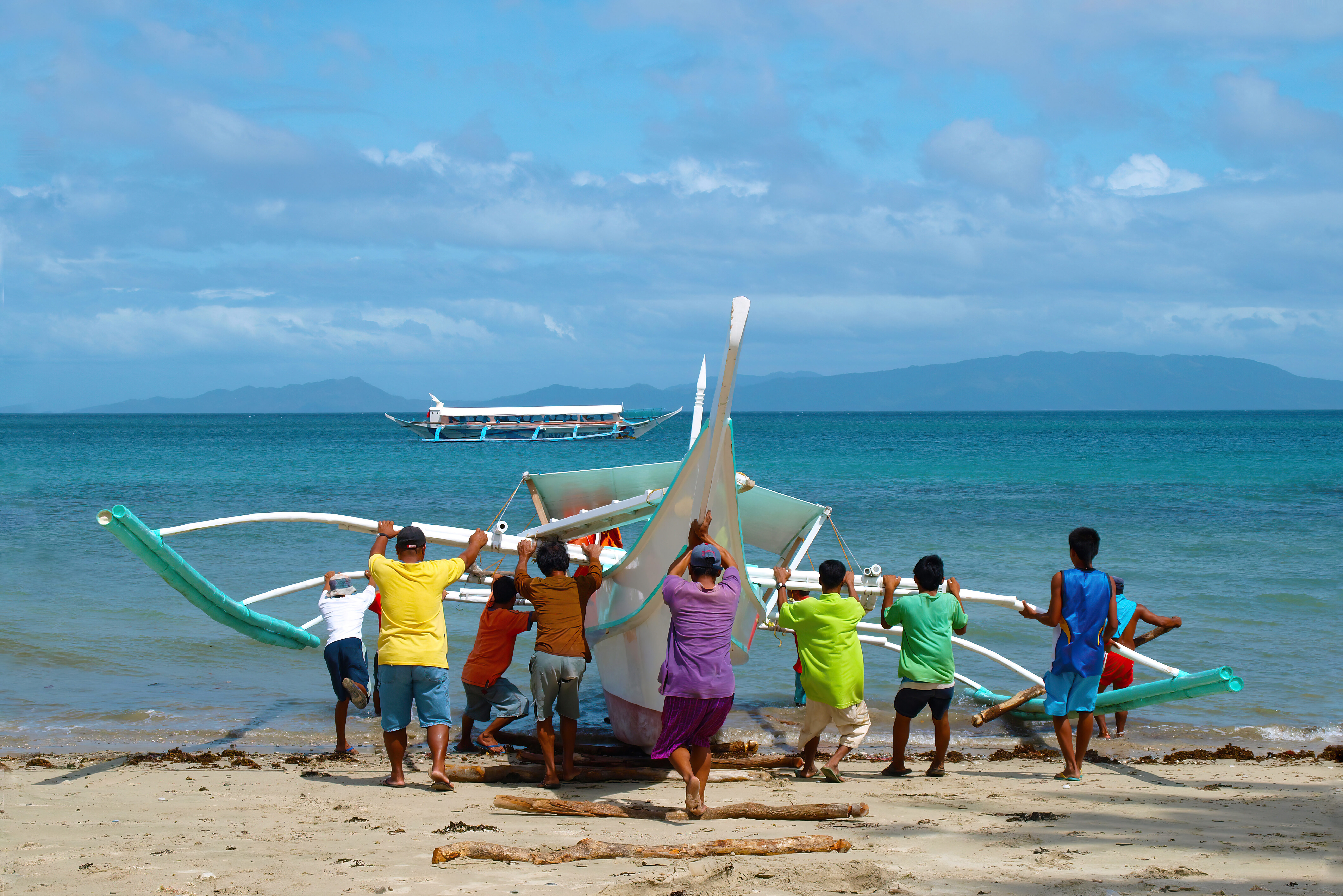 Lokale vissers in de Filipijnen