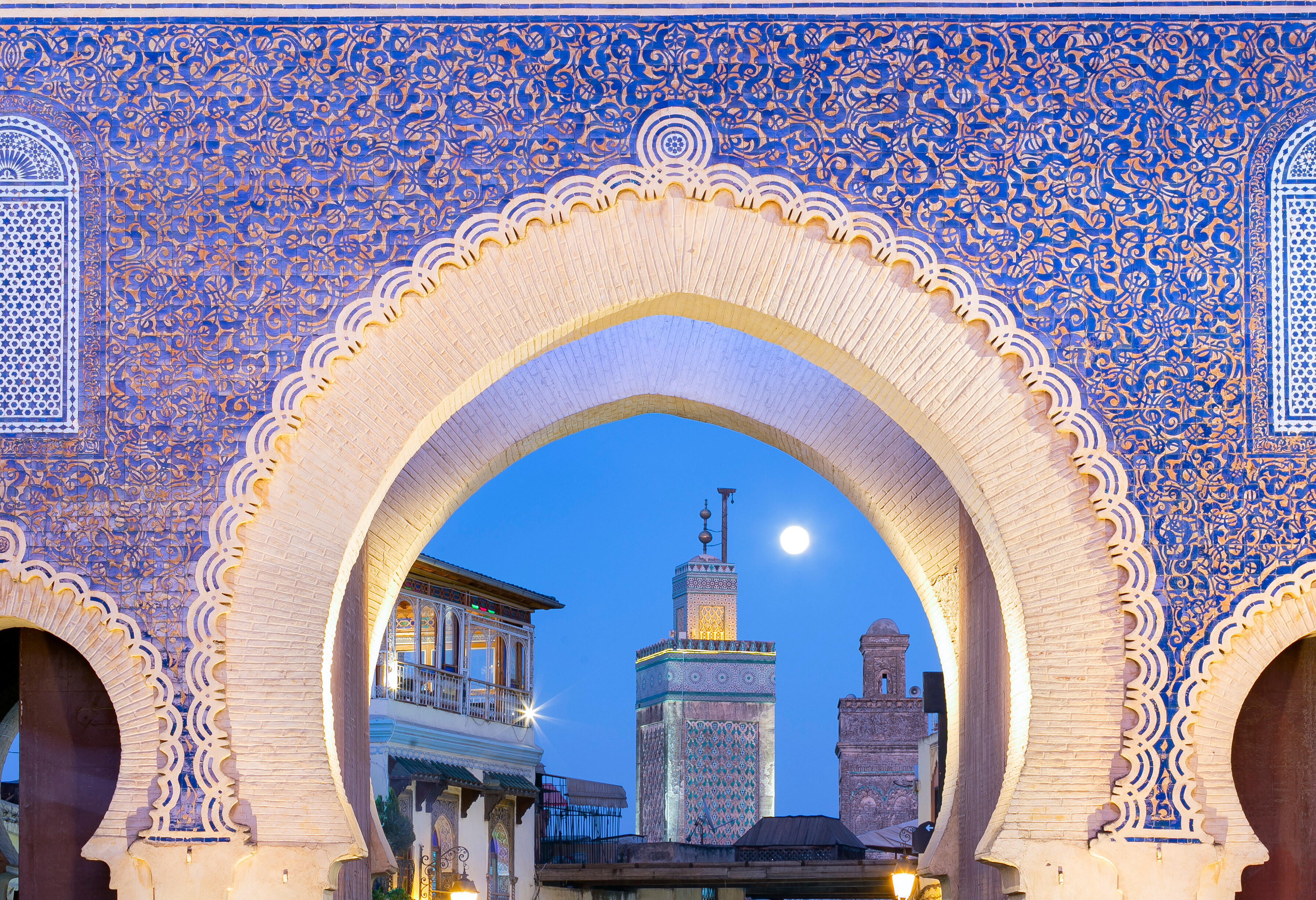 Bab-Bou-Jeloud-gate in Fez, Marokko