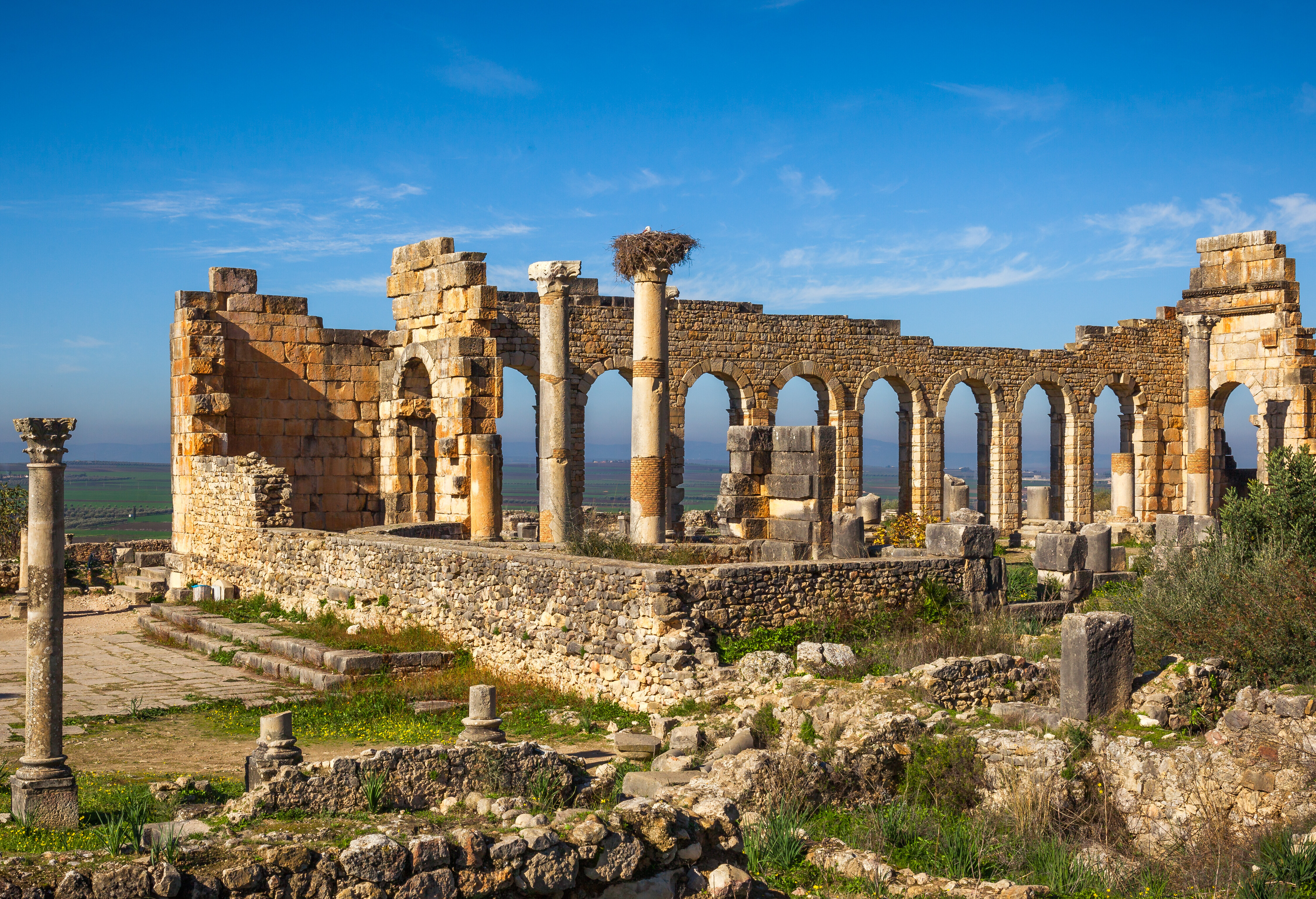 Oude-romeinse-stad--Volubilis, Marokko