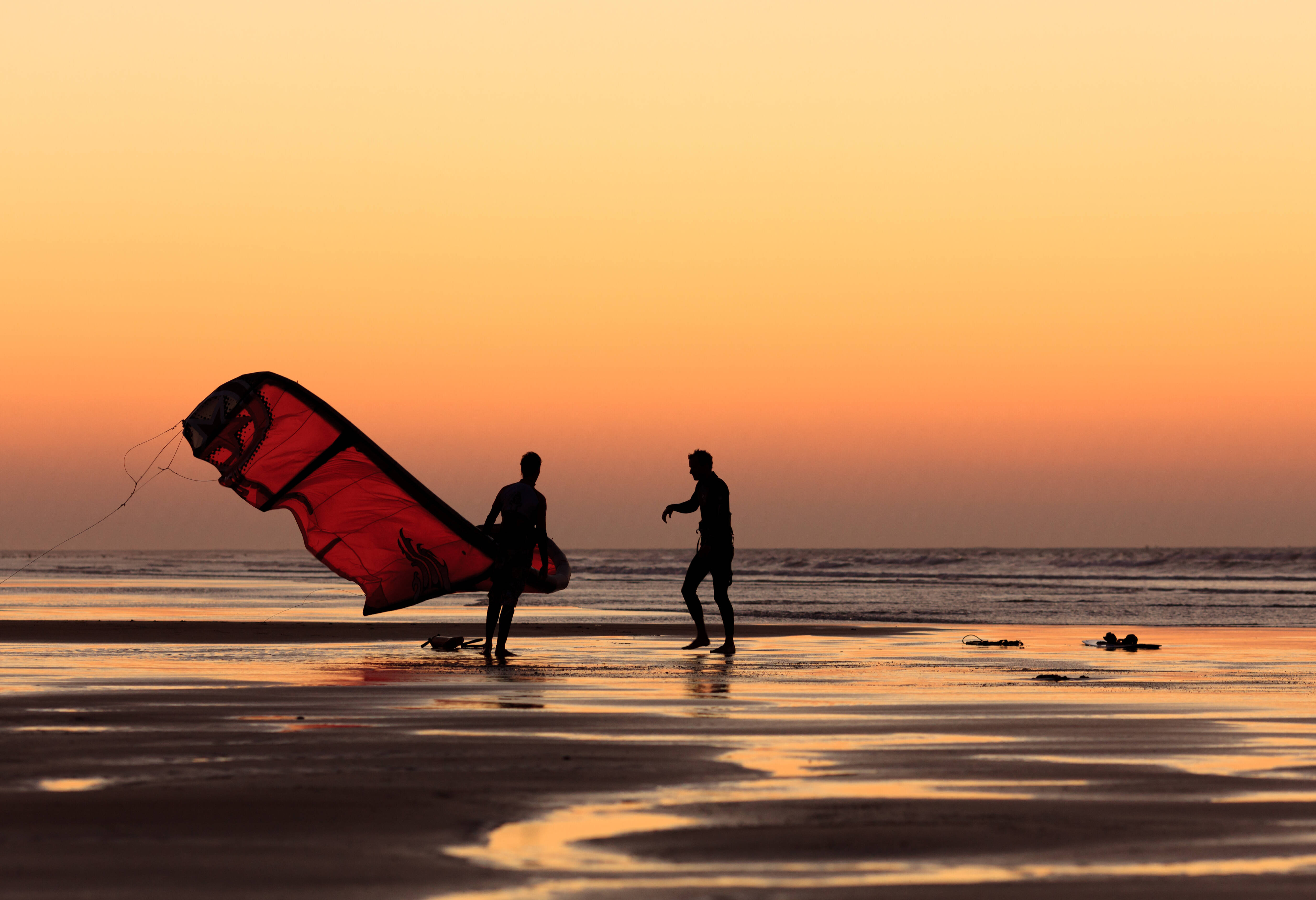 Strand bij Essaouira in Marokko