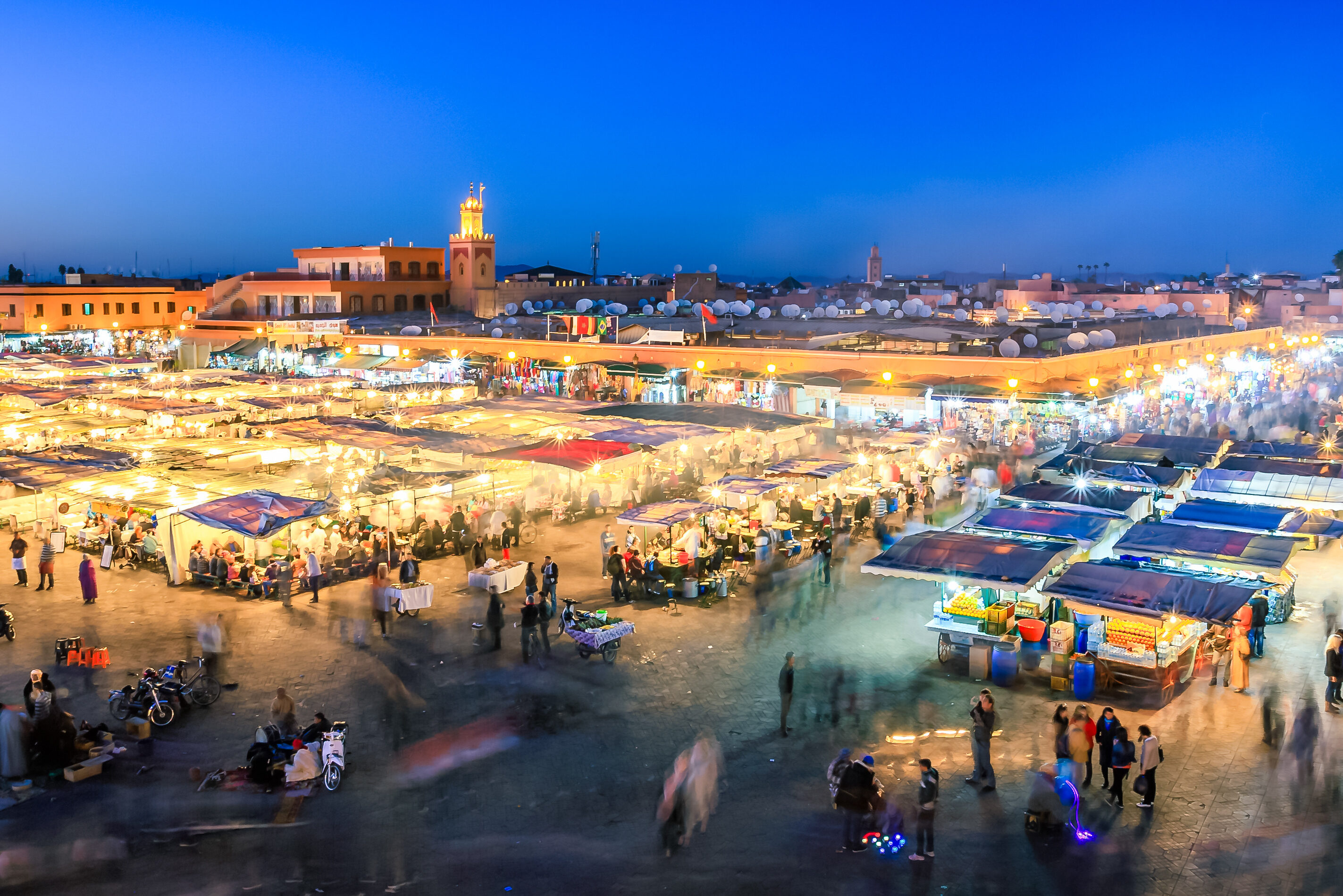 Djemaa-el-Fna in Marrakesh, Marokko