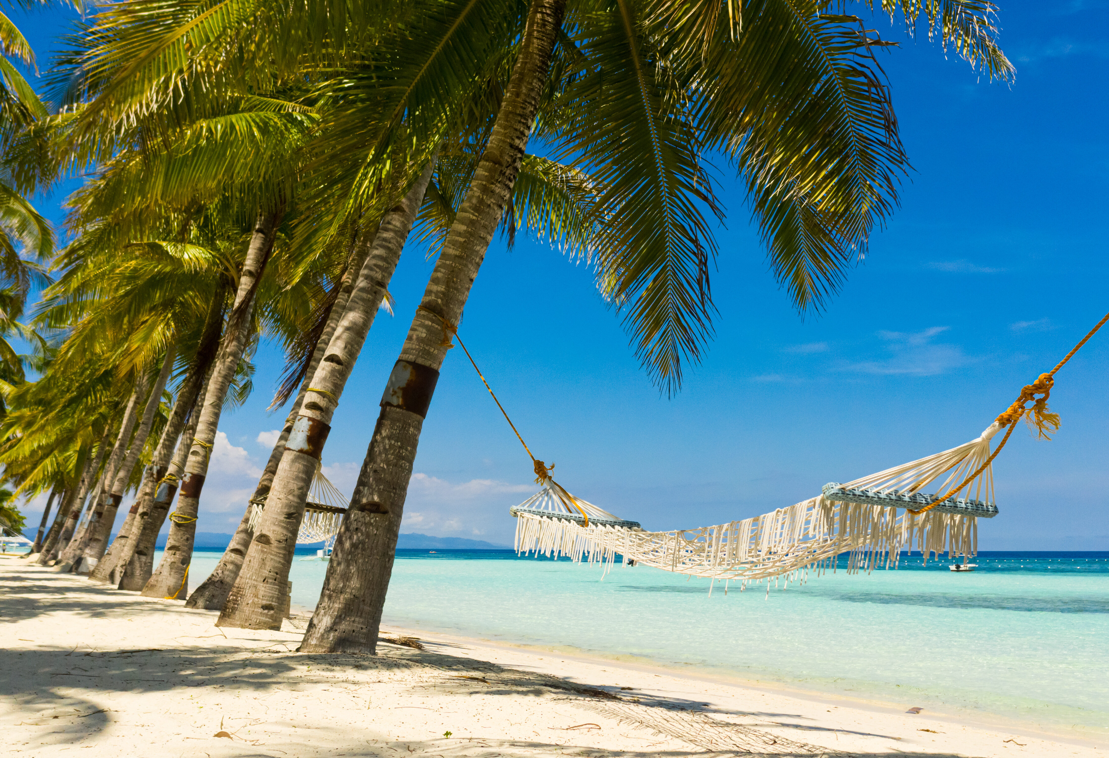 Hangmat op strand Panglao Bohol