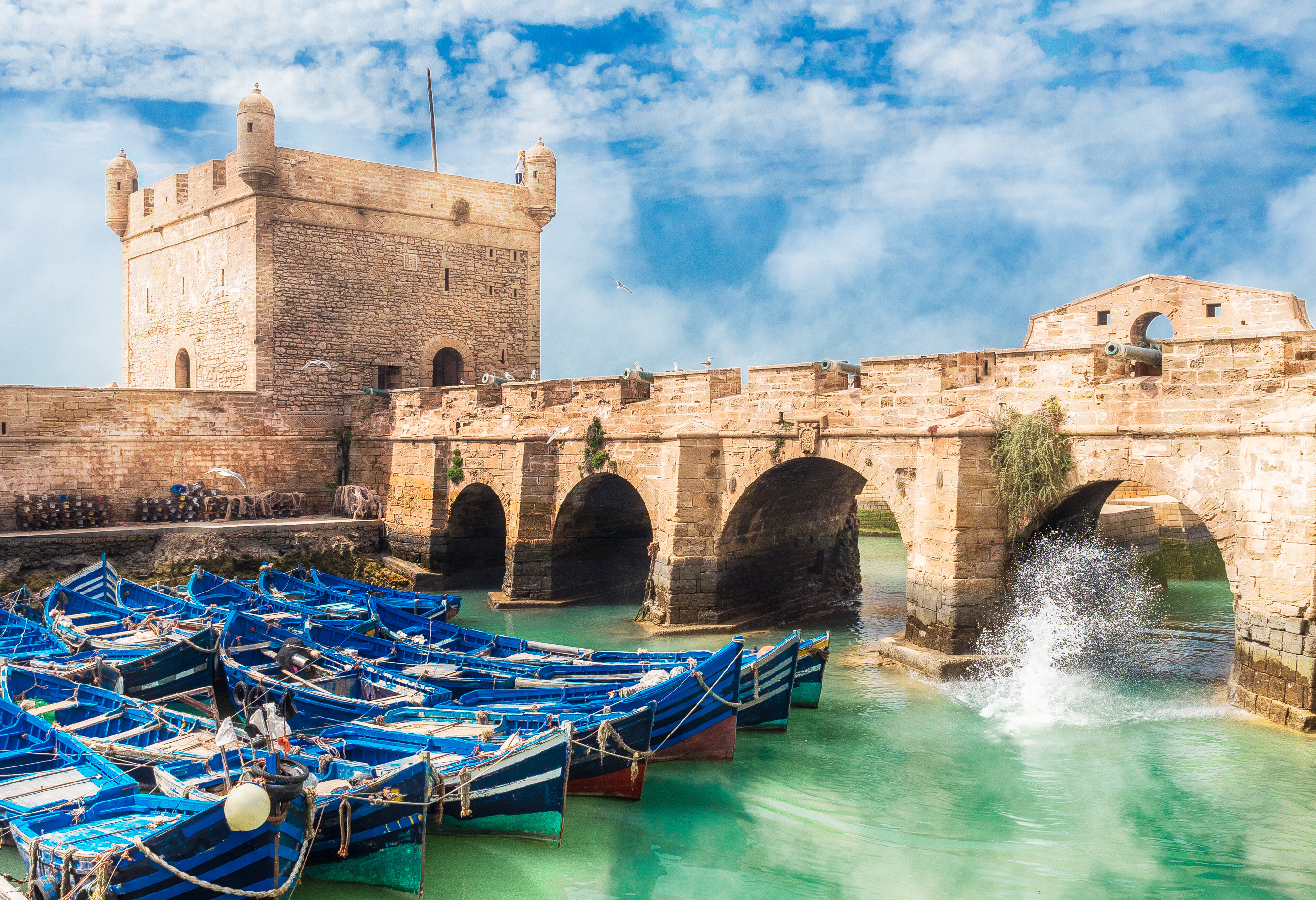 Het vissersdorp Essaouira in Marokko