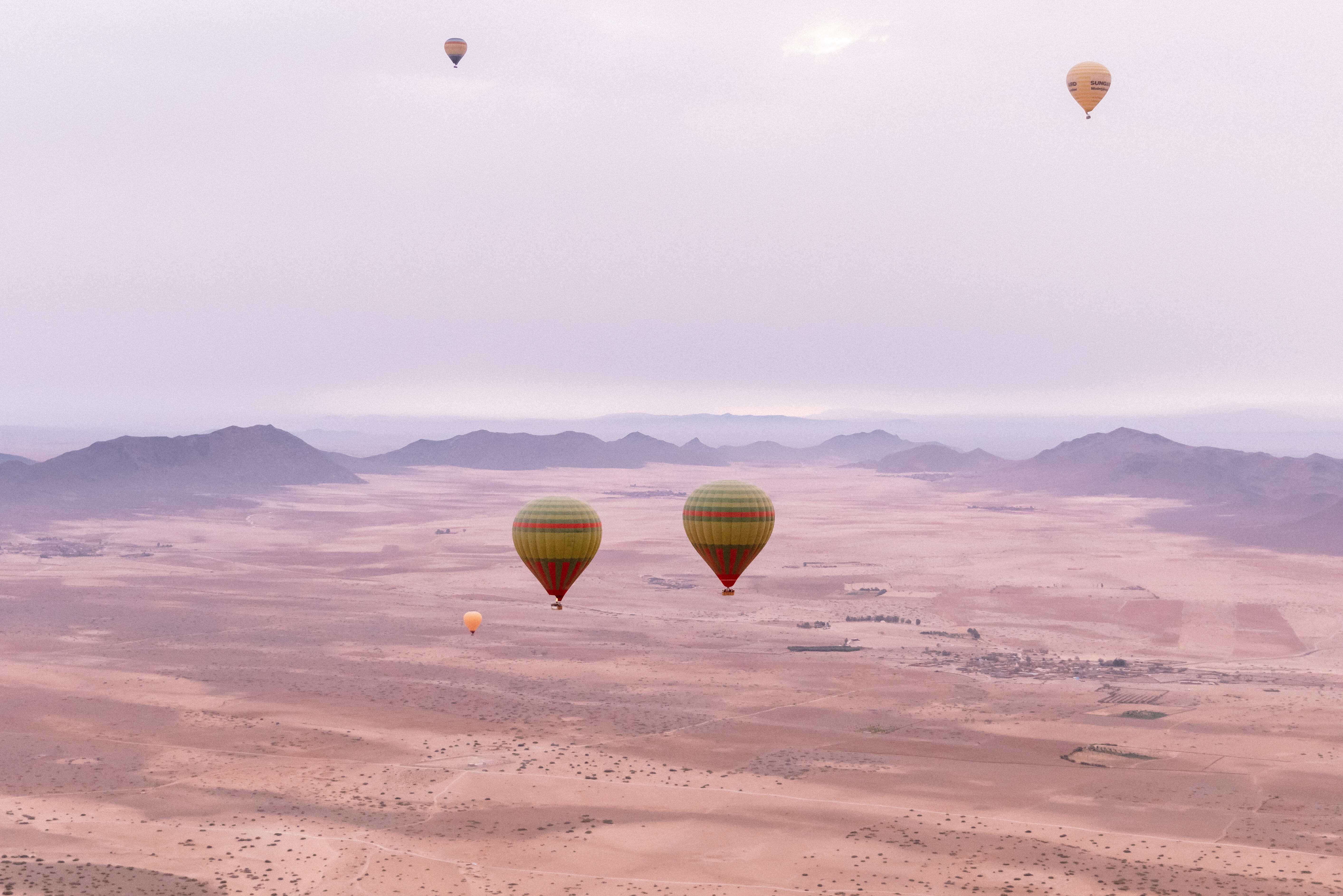 Ballonvaart vanuit Marrakesh, Marokko