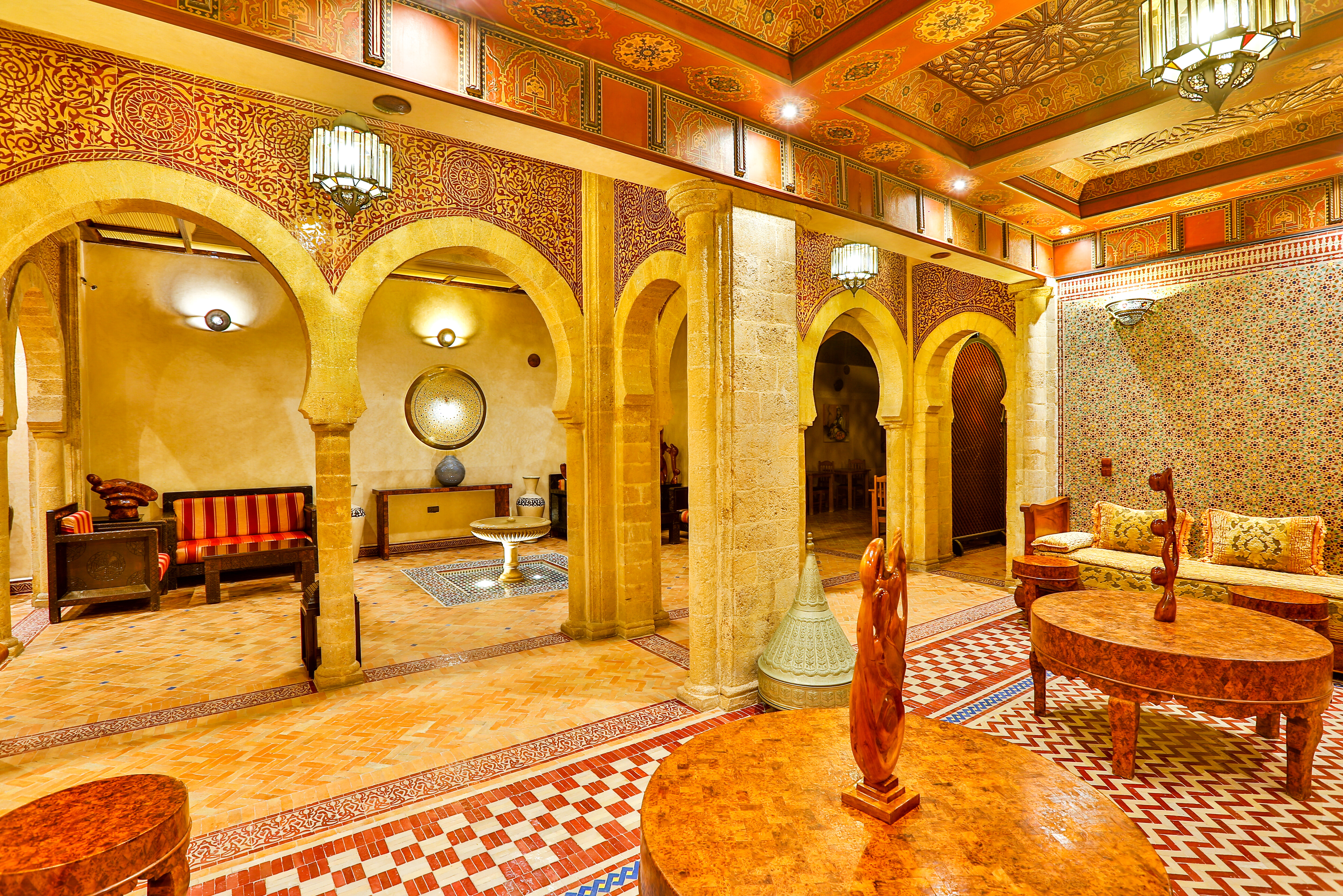 Marokko Essaouira Riad Mimouna Lobby