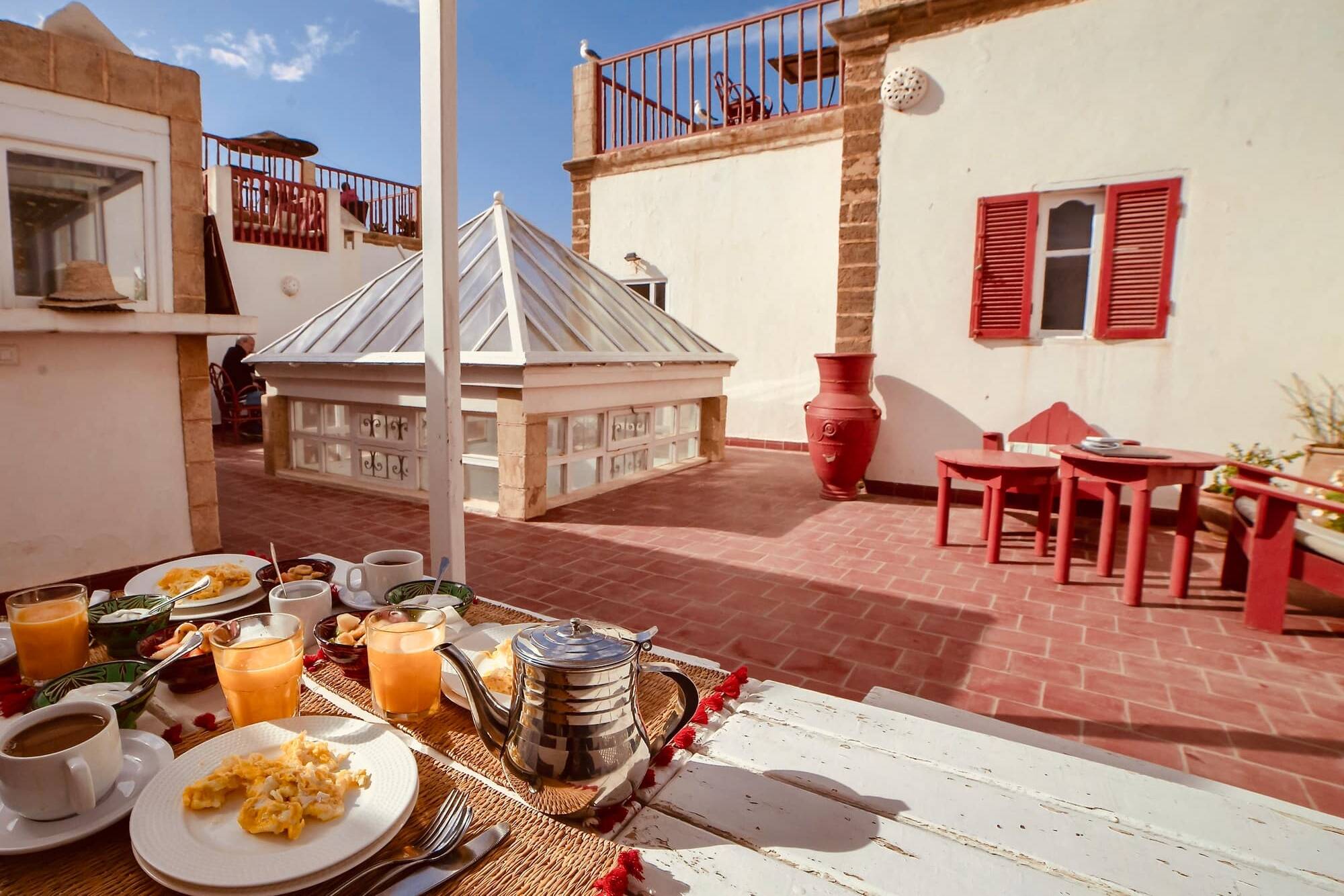 Marokko Essaouira Riad Villa Garance Dakterras