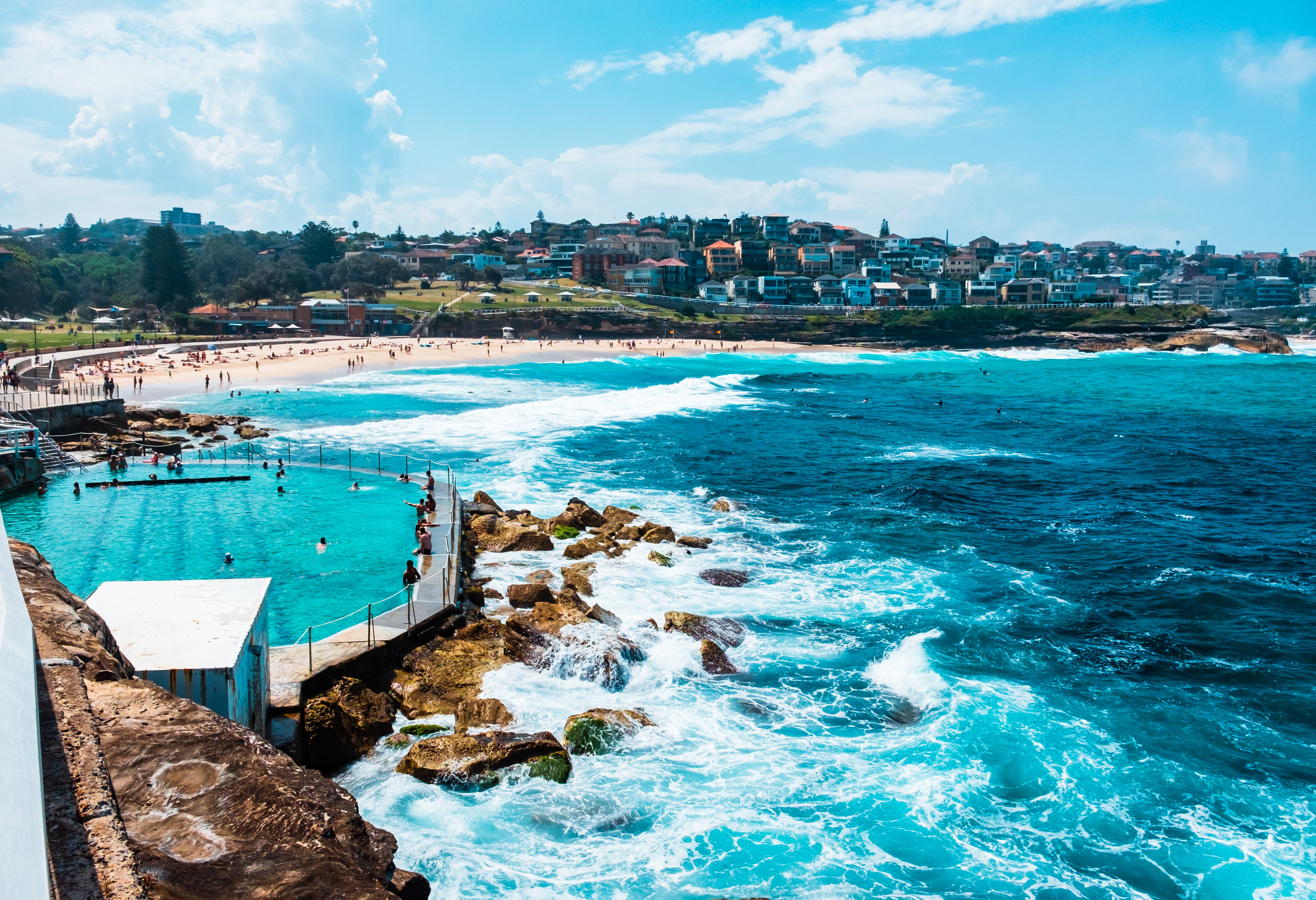 Coogee Beach nabij Sydney in Australie