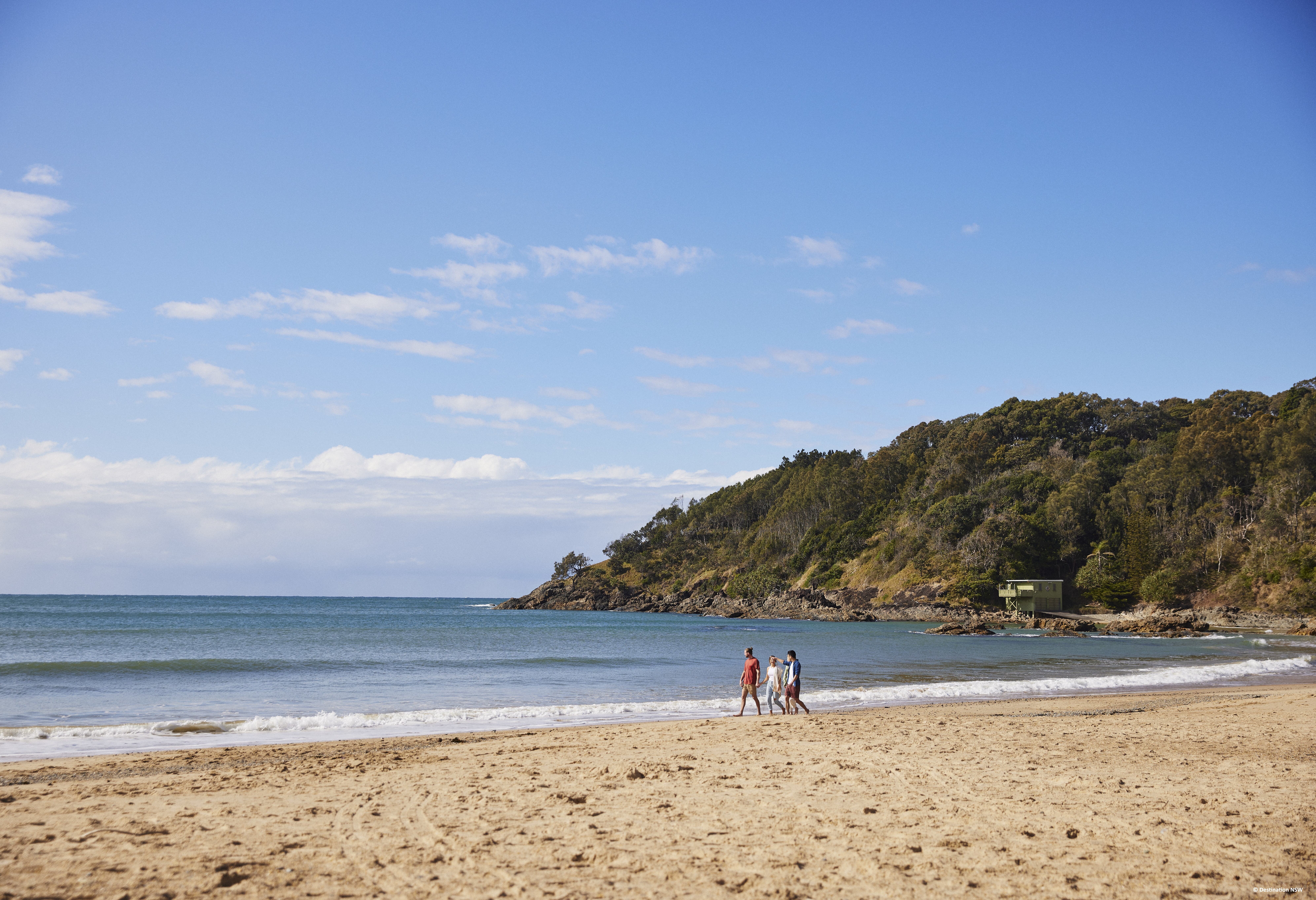 Charlesworth Bay Beach bij Coffs Harbour in Australie