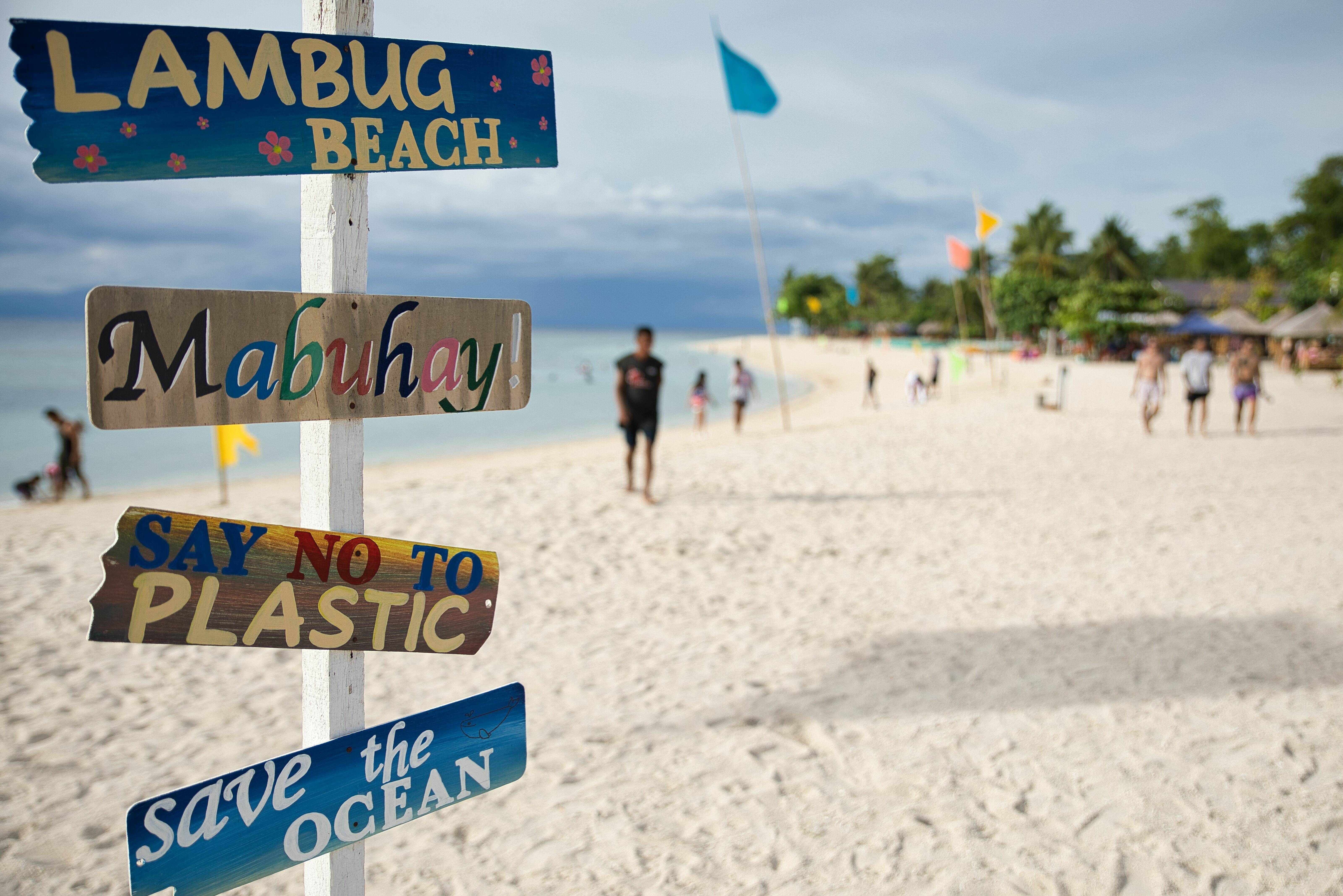 Strand van Moalboal op Cebu