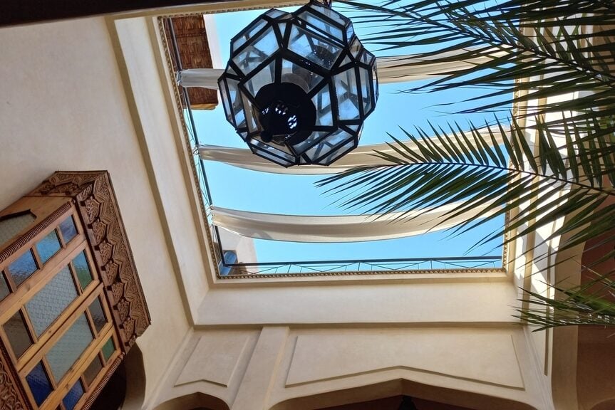 Marokko Marrakech Riad Sabah Binnentuin