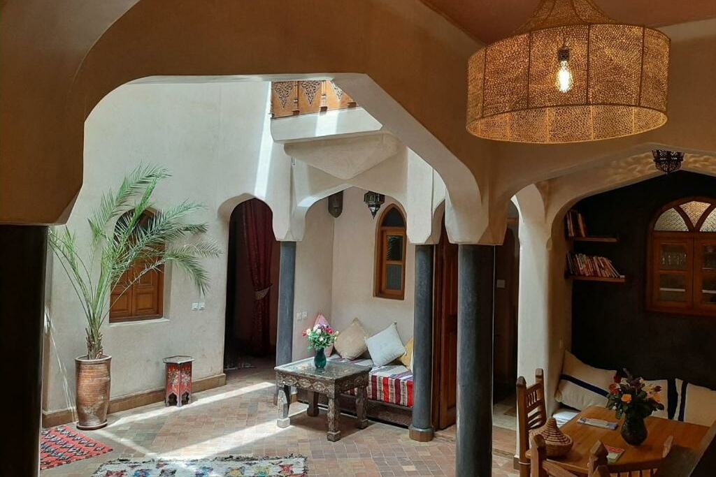 Marokko Marrakech Riad Sabah Binnentuin