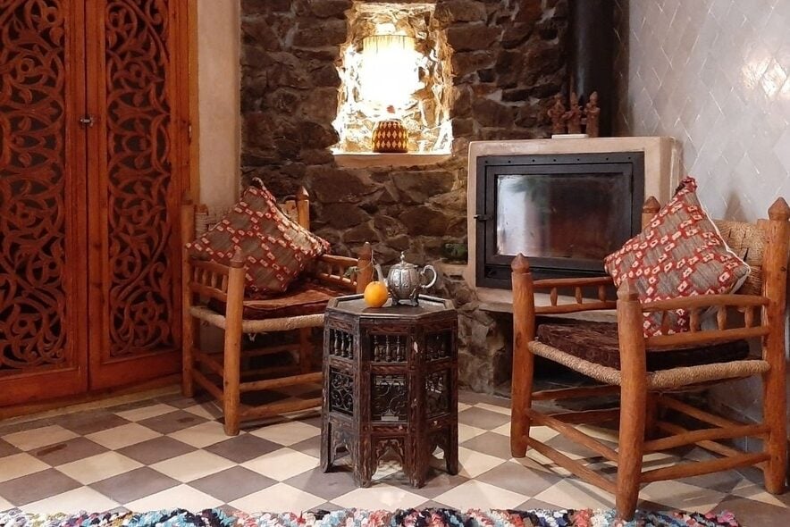 Marokko Marrakech Riad Sabah Kamer Details