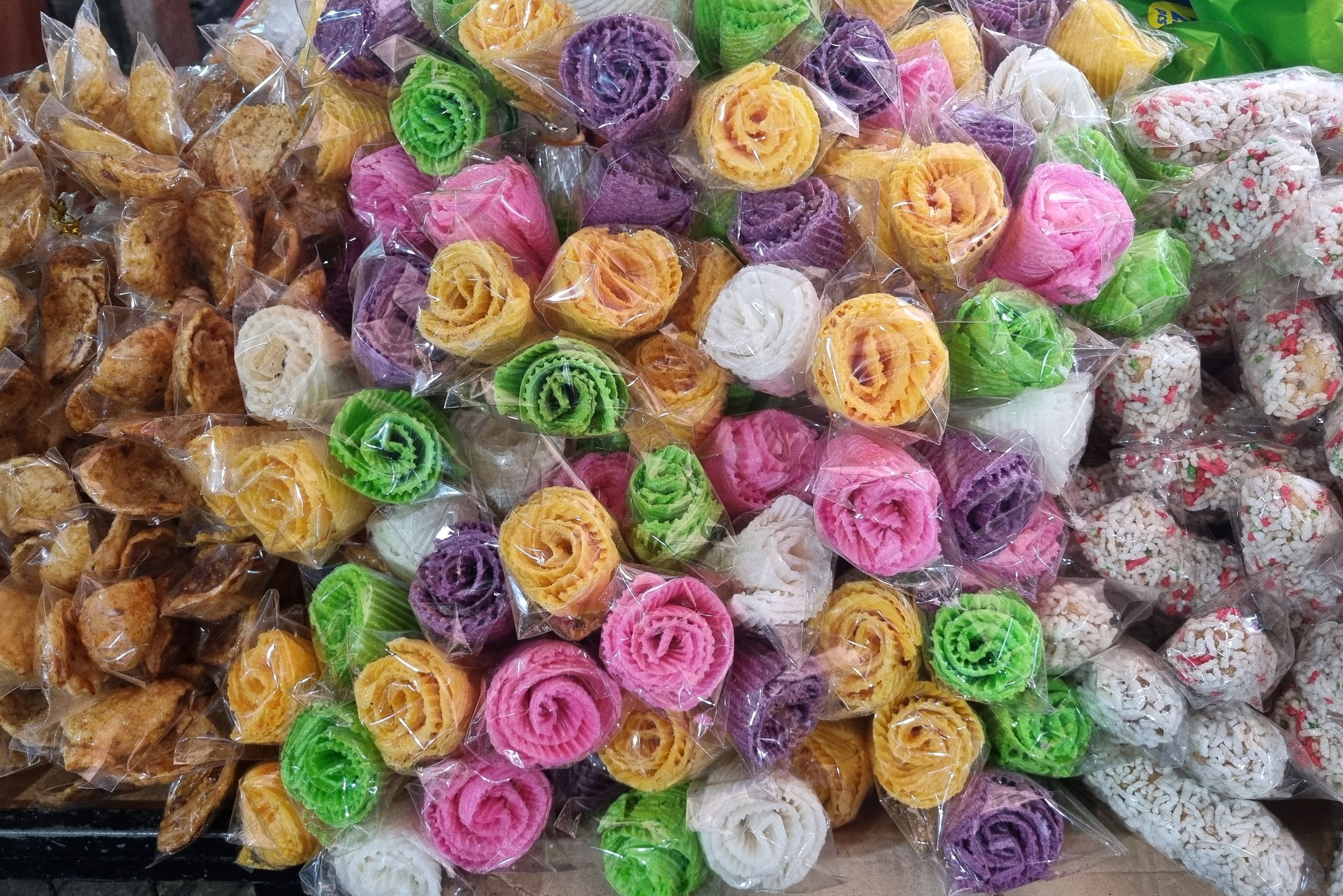 Lokale lekkernijen op de markt op Bali