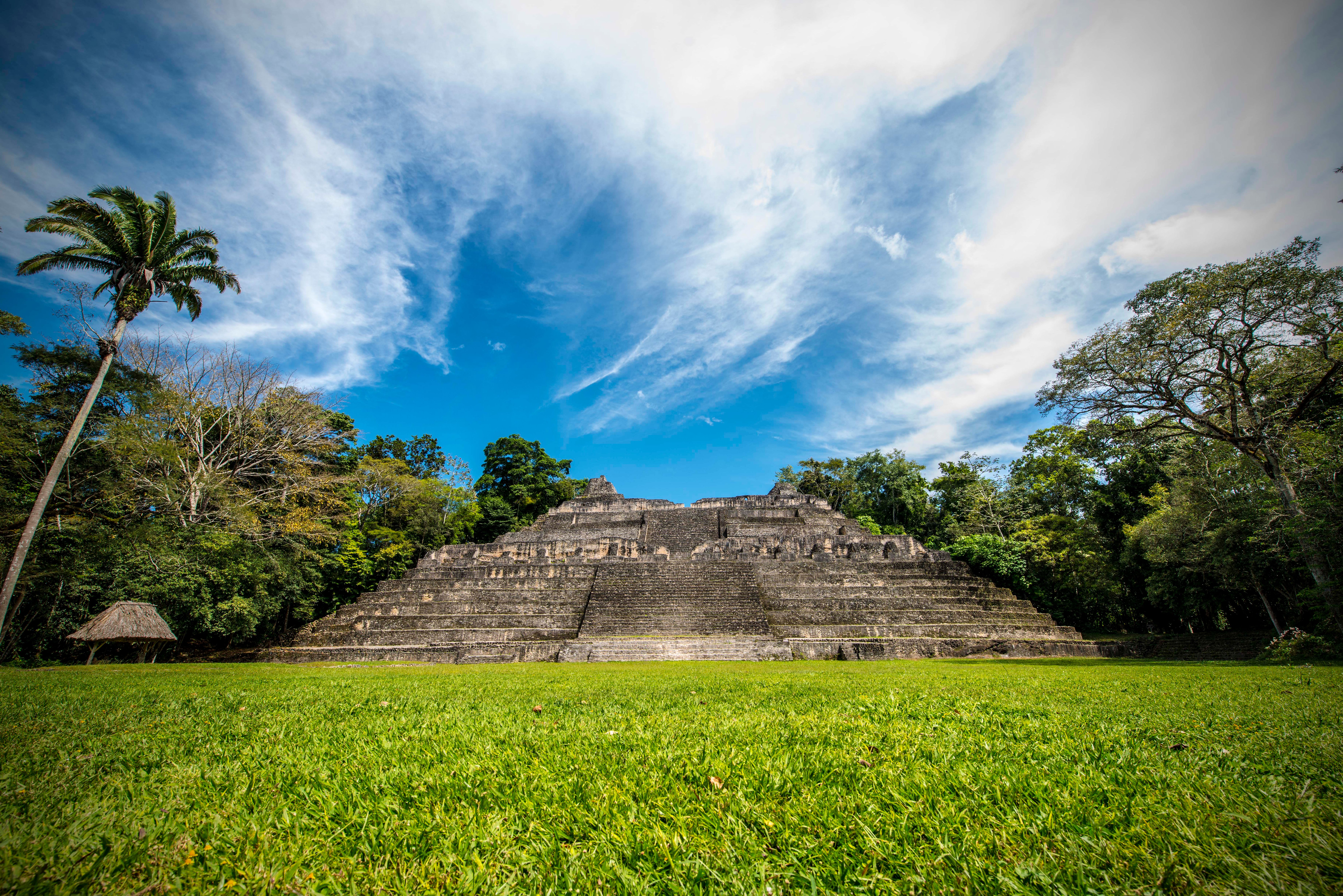 Maya-tempel Caracol in Belize