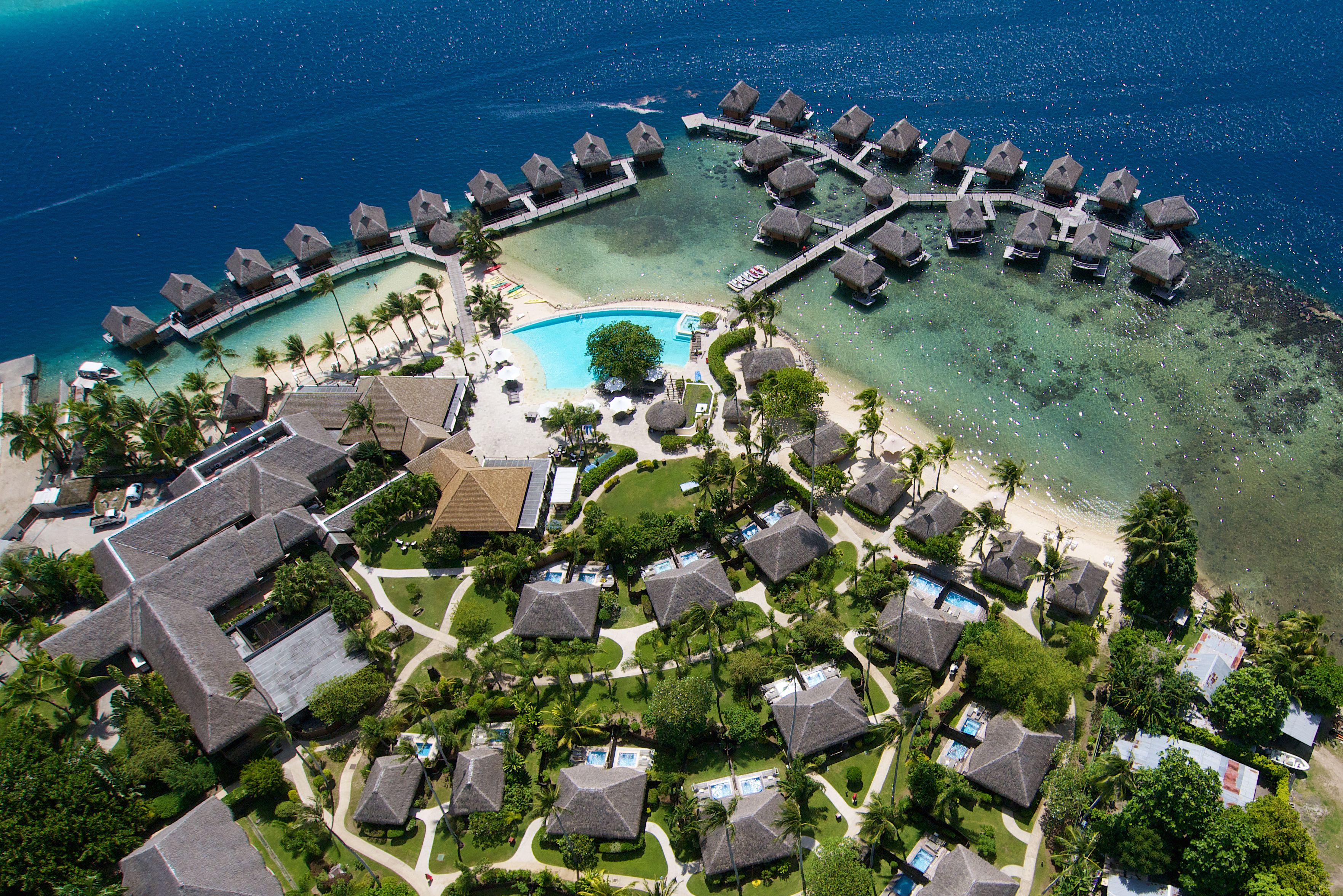 Frans-Polynesië Moorea Manava Beach Resort en Spa Resortomgeving