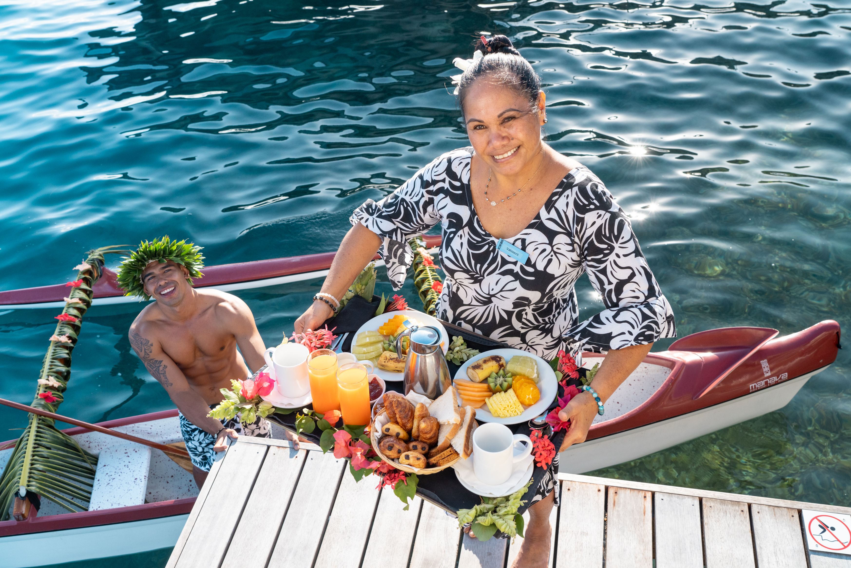 Frans-Polynesië Moorea Manava Beach Resort en Spa Outrigger Ontbijt