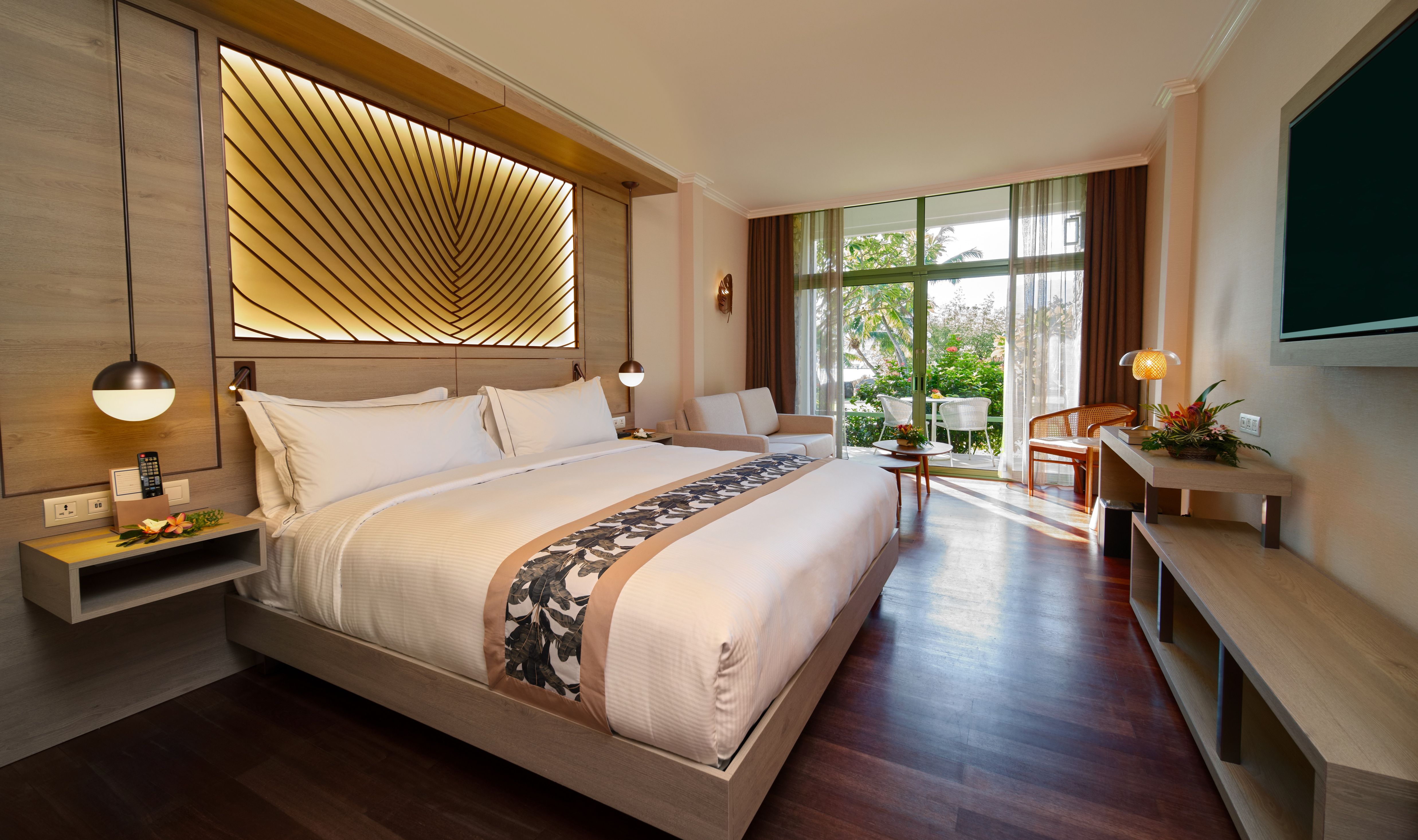 Garden View kamer in het Hilton Hotel op Tahiti in Frans-Polynesie