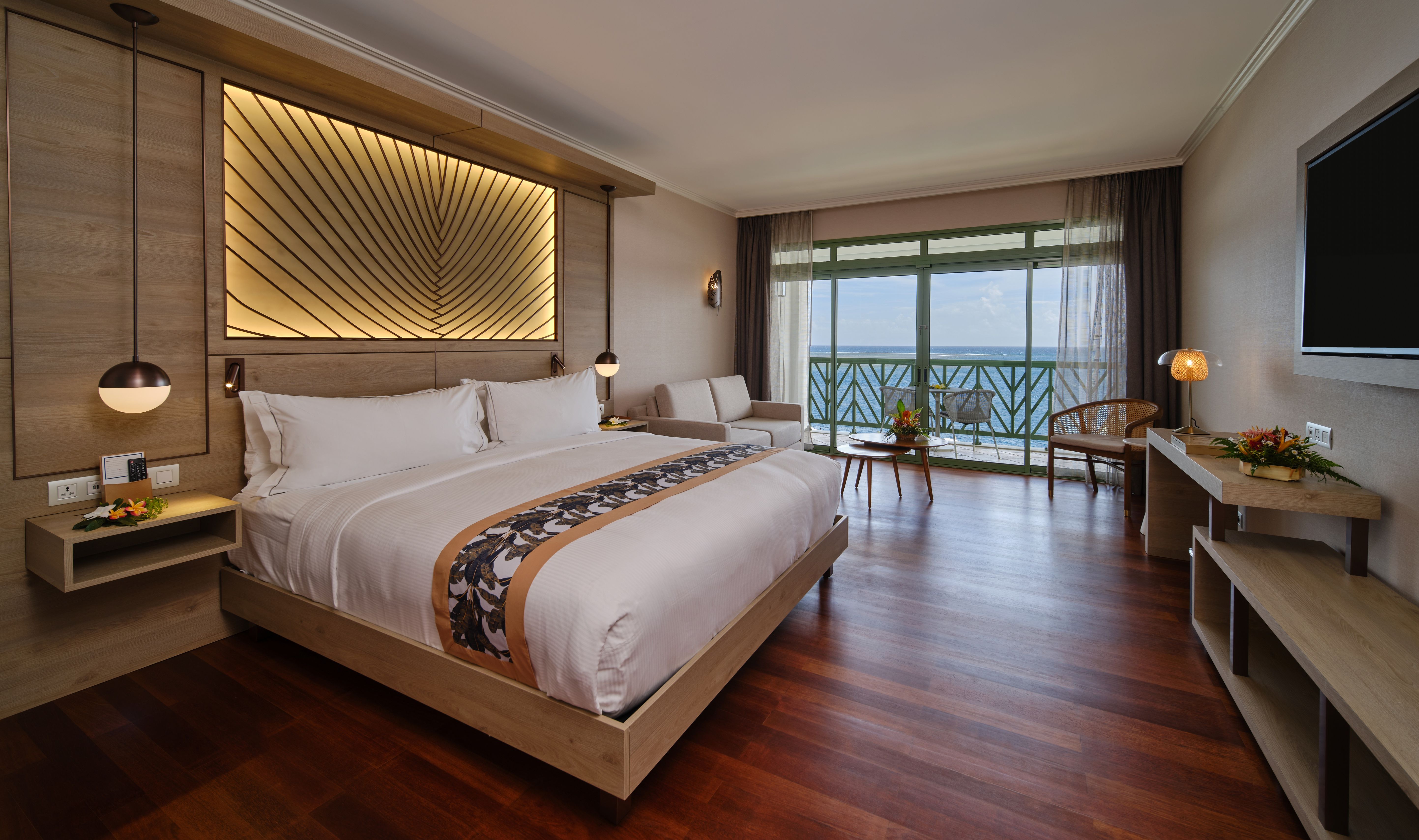 Ocean View kamer in het Hilton Hotel op Tahiti in Frans-Polynesie
