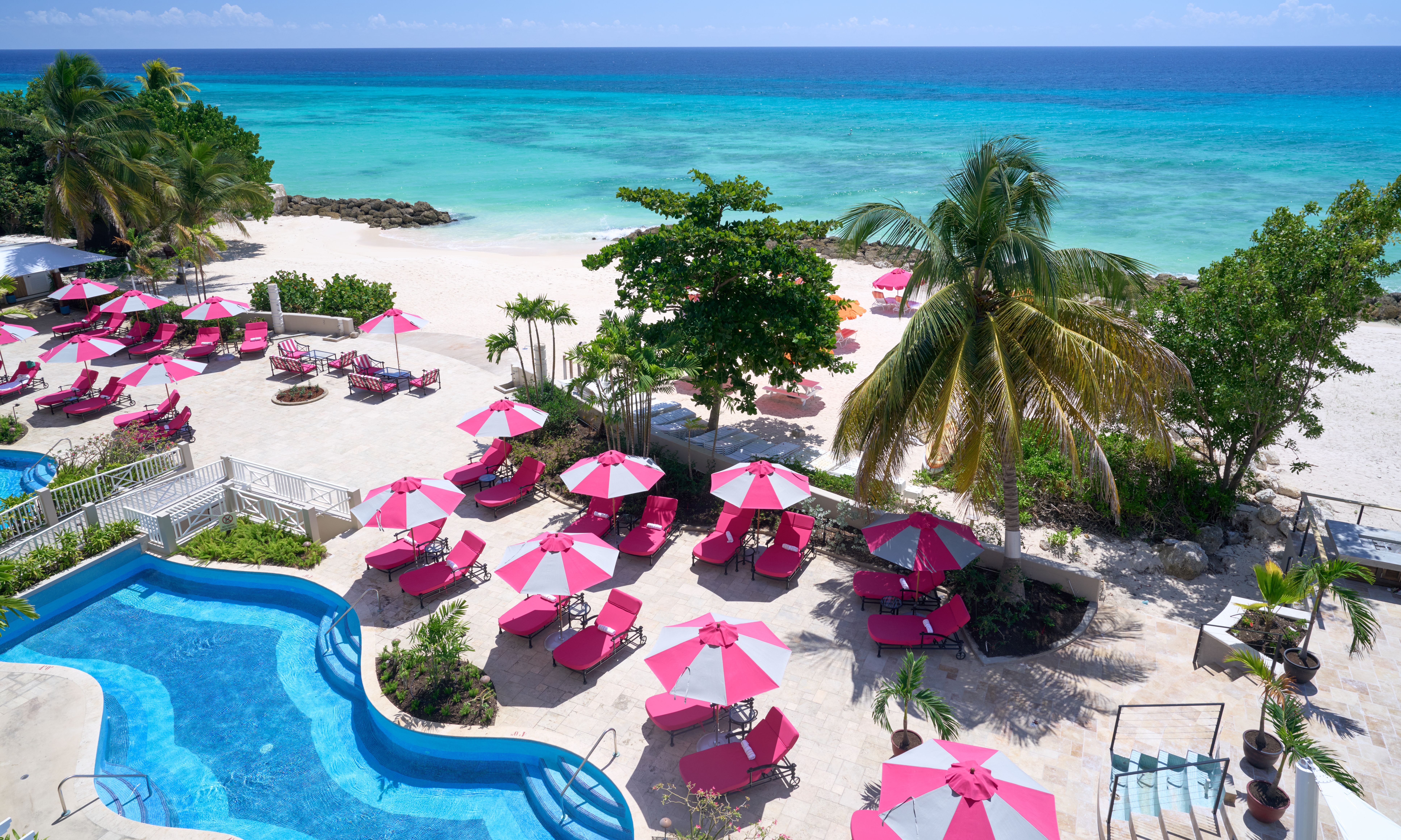 Barbados-St-Lawrence-Gap-O2-Beach-Club-Spa-Uitzicht-vanaf-Kamer