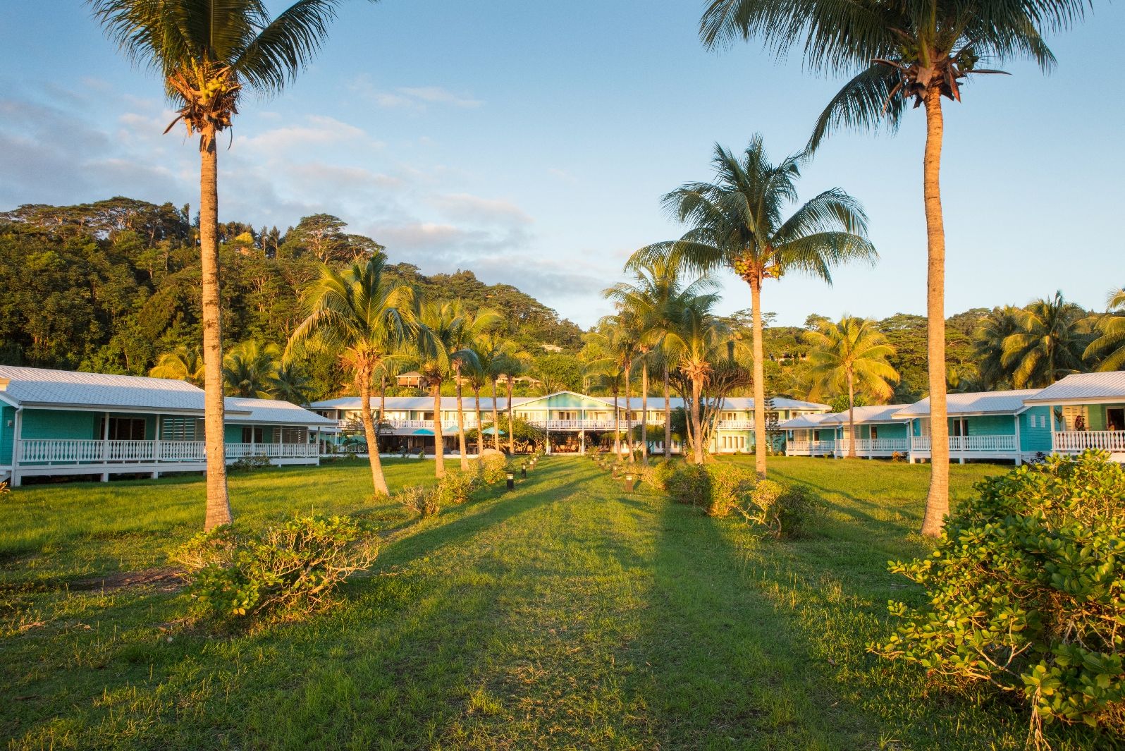 Frans- Polynesie Raiatea Lodge Hotel Tuinen
